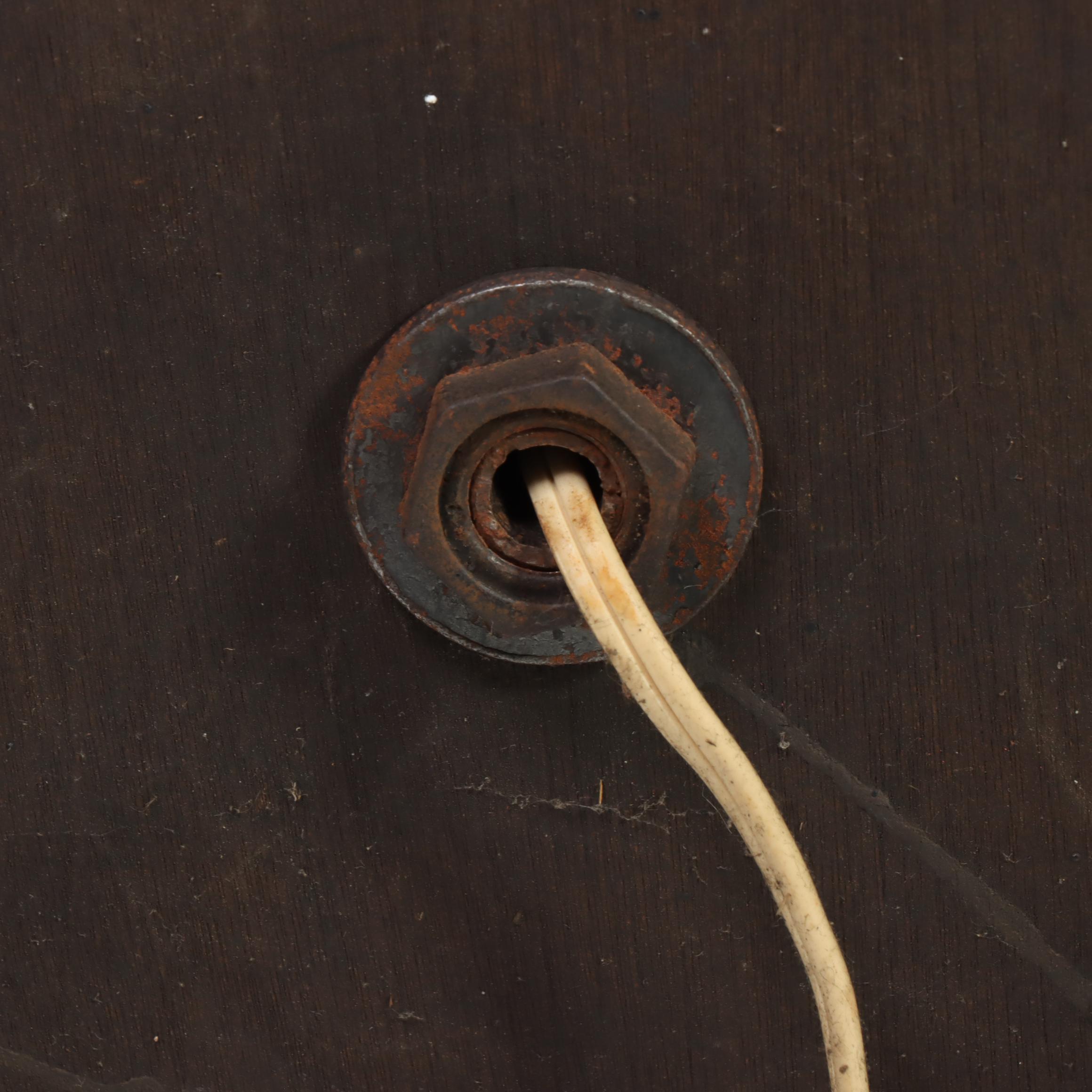 Neoclassical Style Metal and Marble Floor Lamp, Early to Mid-20th Century