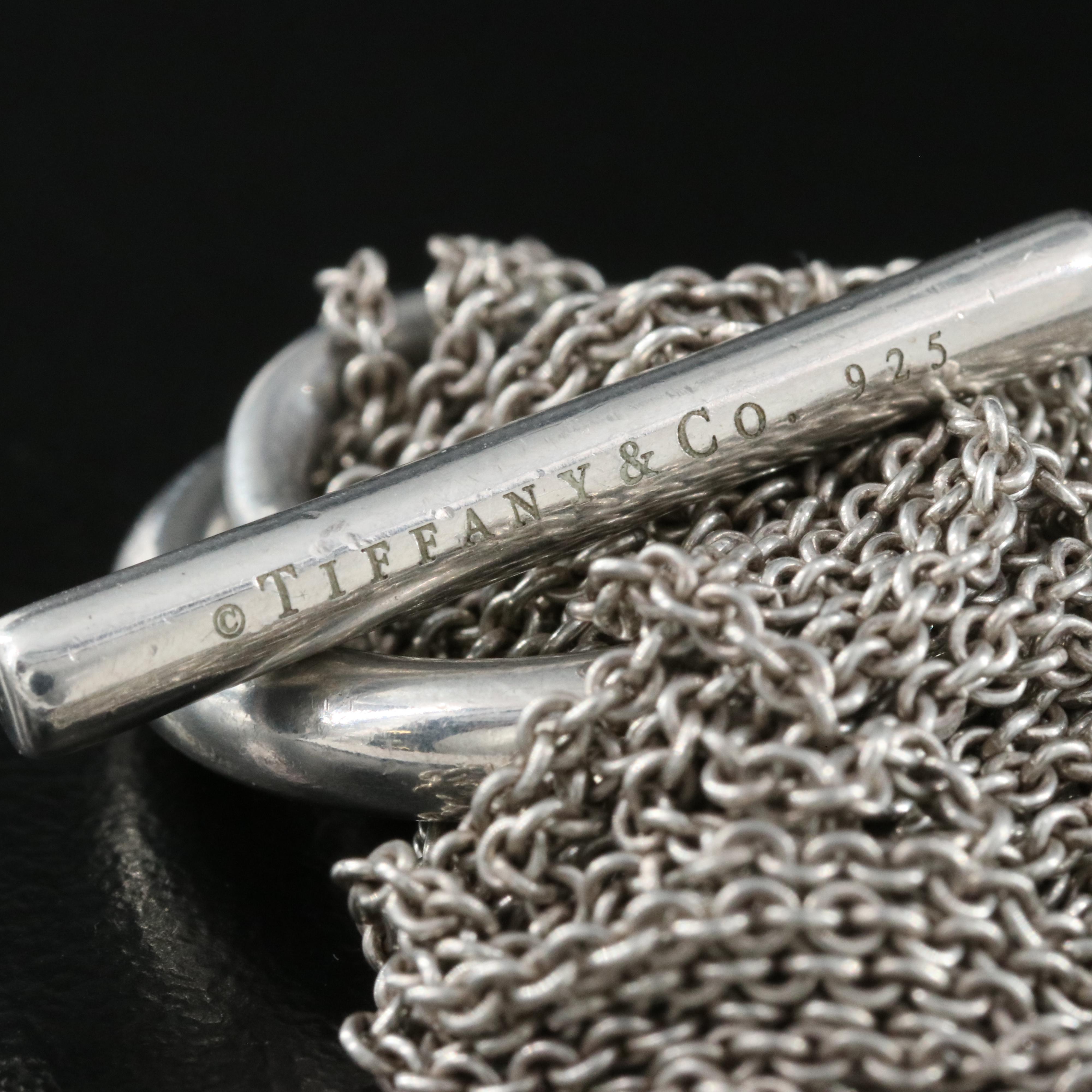 Tiffany & Co. Sterling Multi-Strand Heart Bracelet