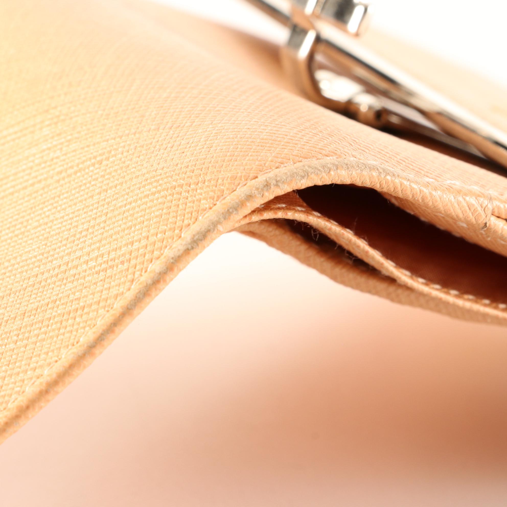 Salvatore Ferragamo Gancini Saffiano Leather Wallet