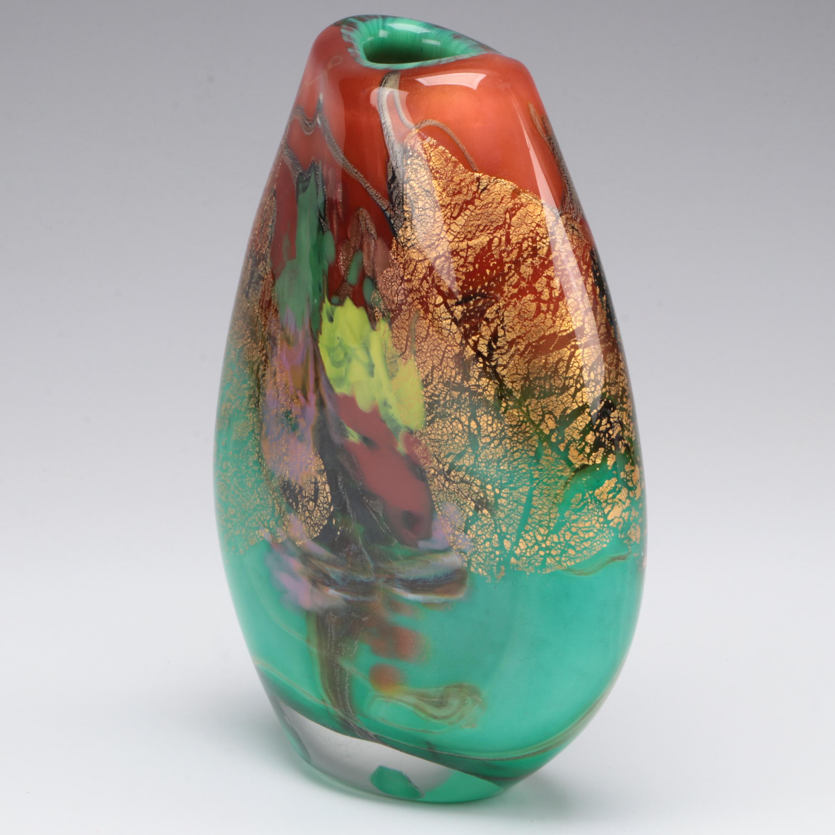 Pascal Guernic Blown Glass Vase