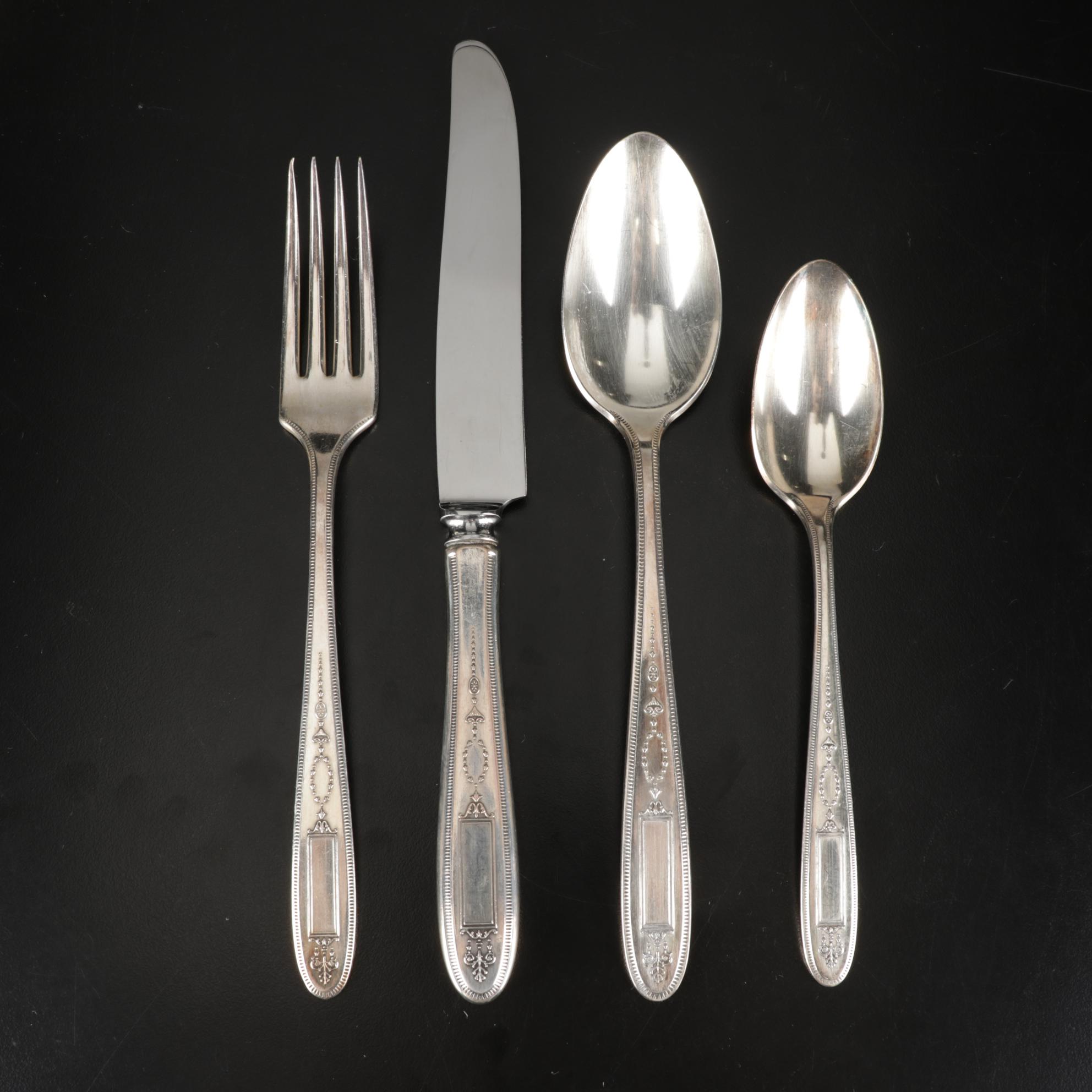 Victorian MOP Handled Fruit Knives and Other Tableware