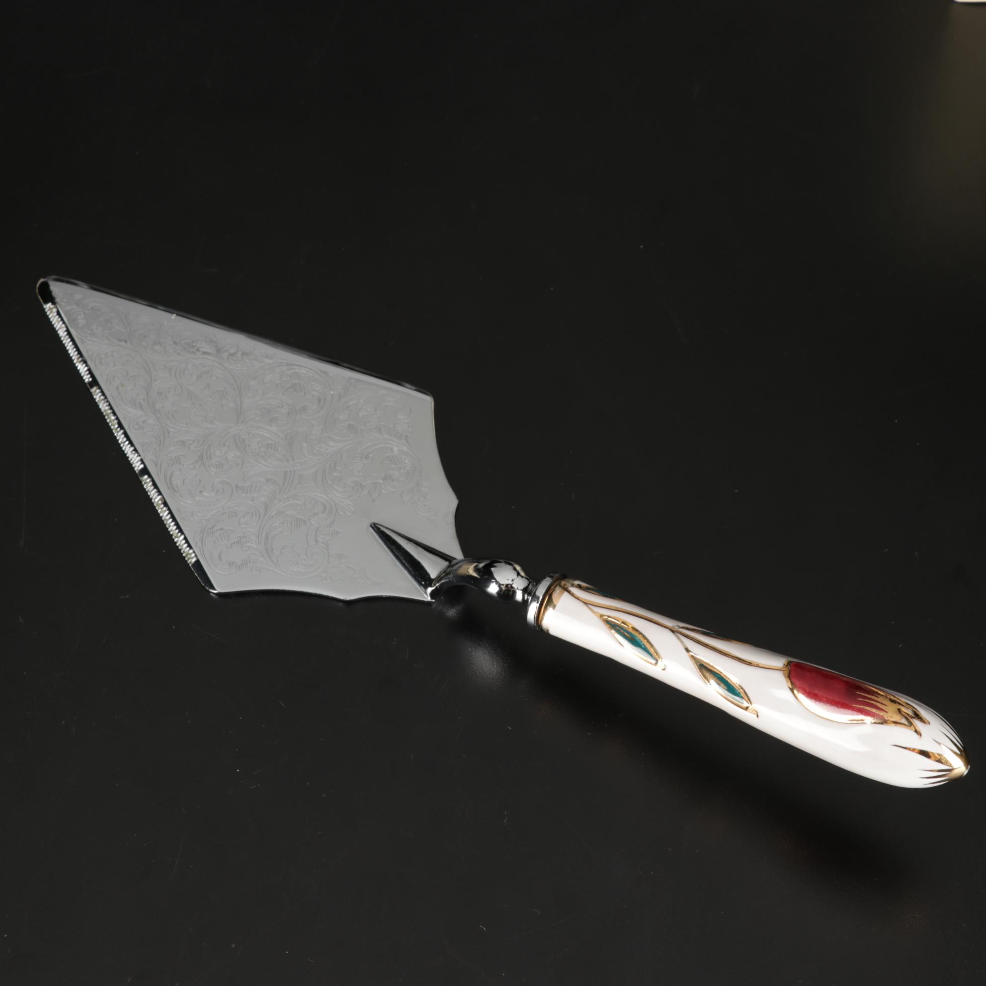 Victorian MOP Handled Fruit Knives and Other Tableware