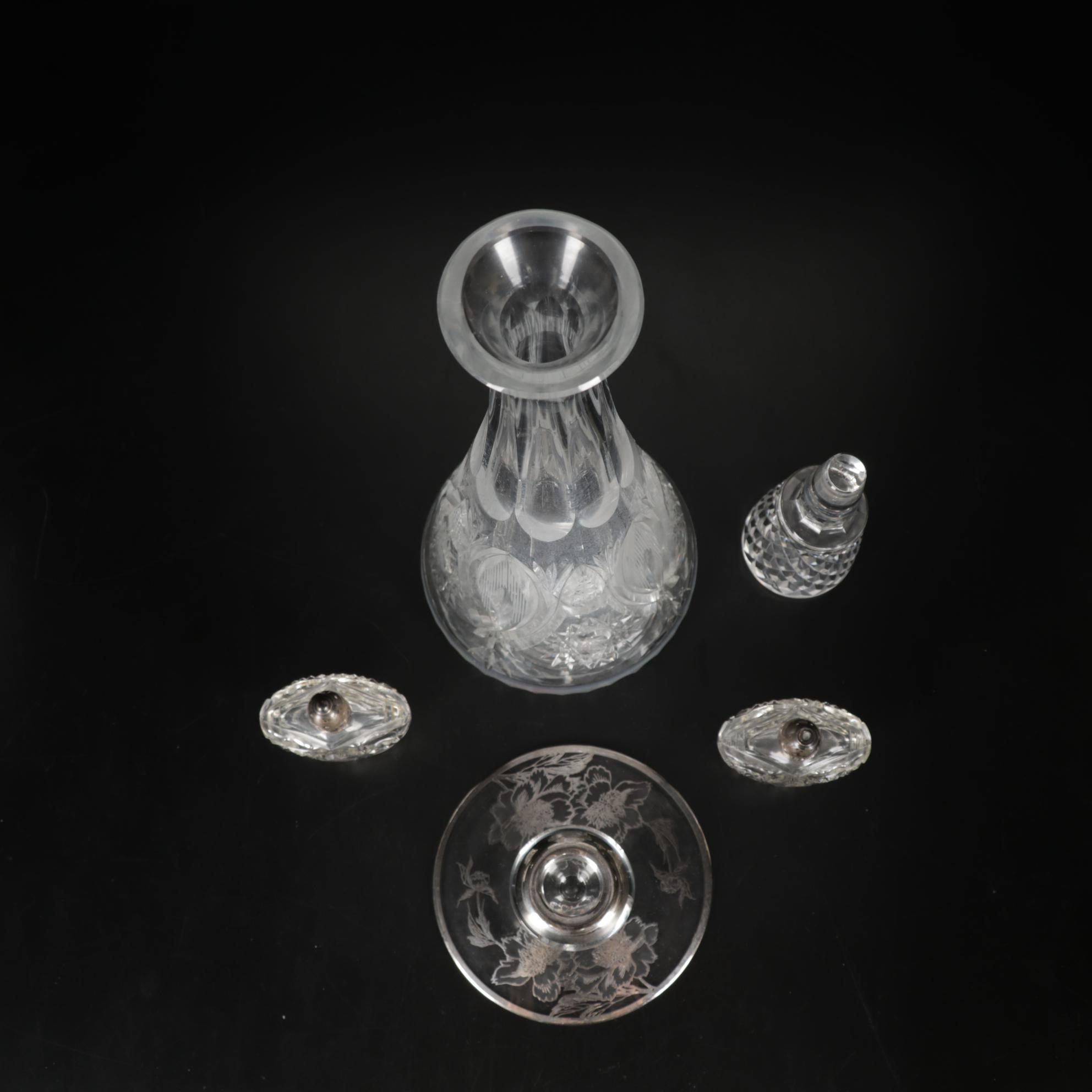 Victorian MOP Handled Fruit Knives and Other Tableware