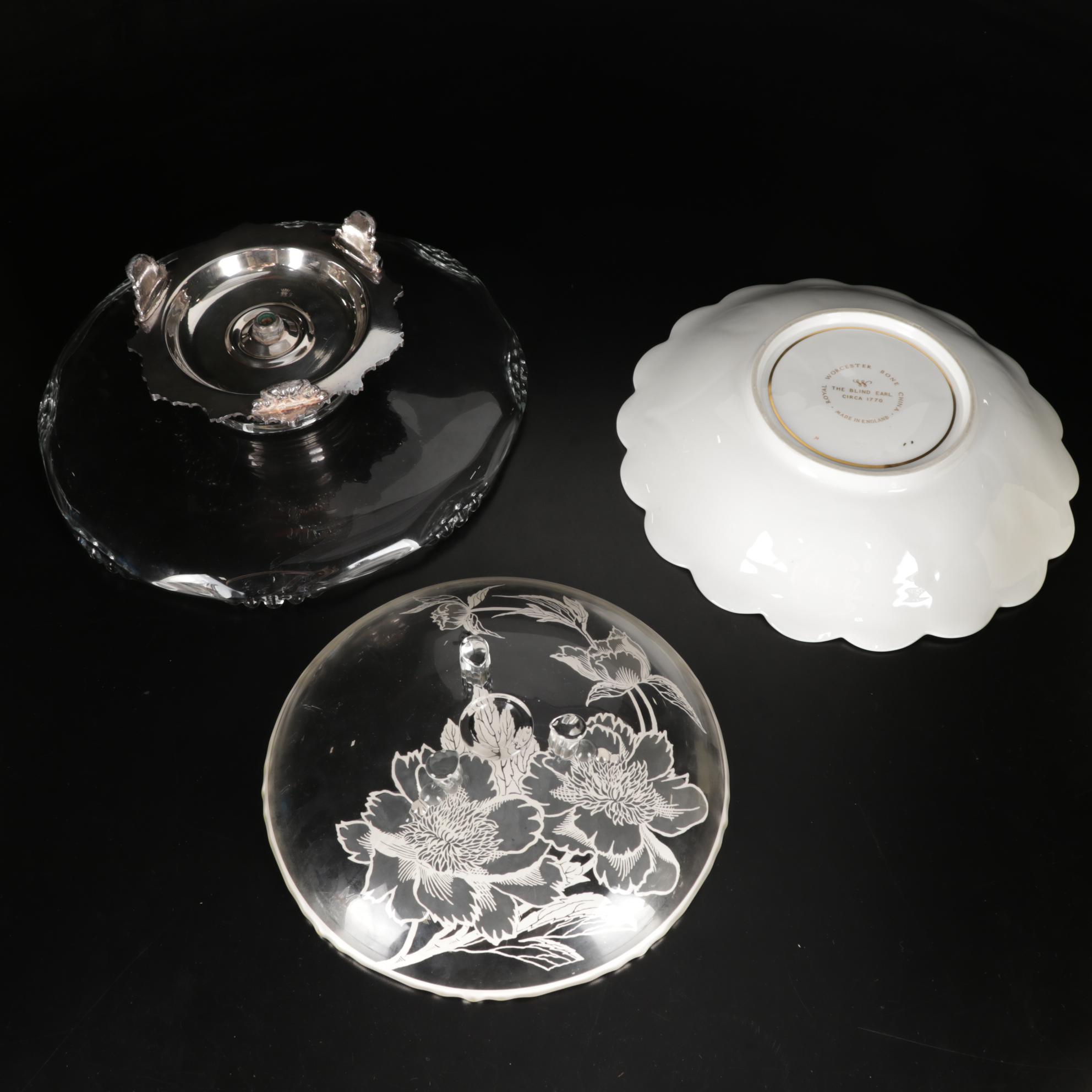 Victorian MOP Handled Fruit Knives and Other Tableware