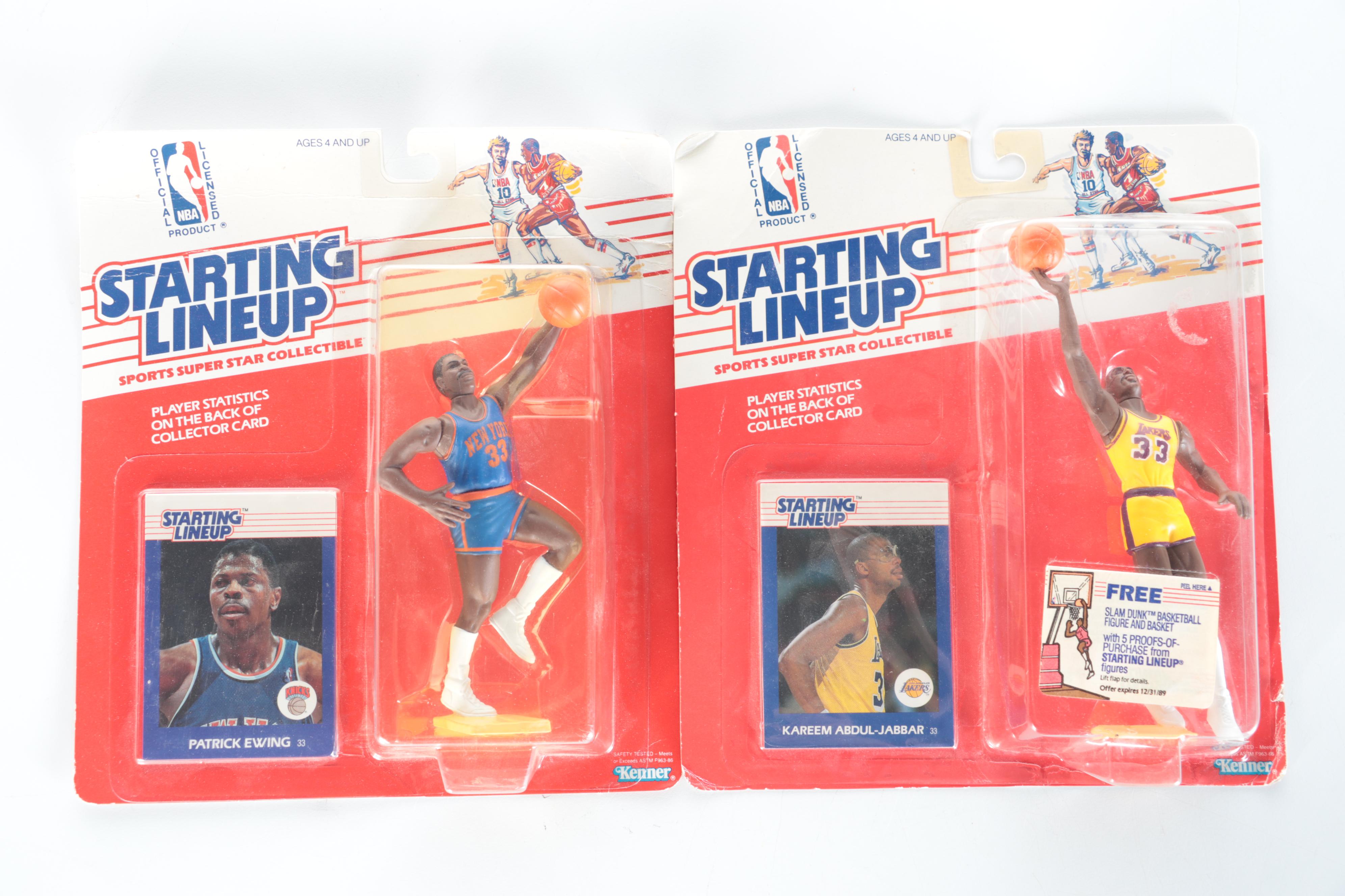 Sealed Starting Lineup Figures with Ralph Davis Signed Basketball and More