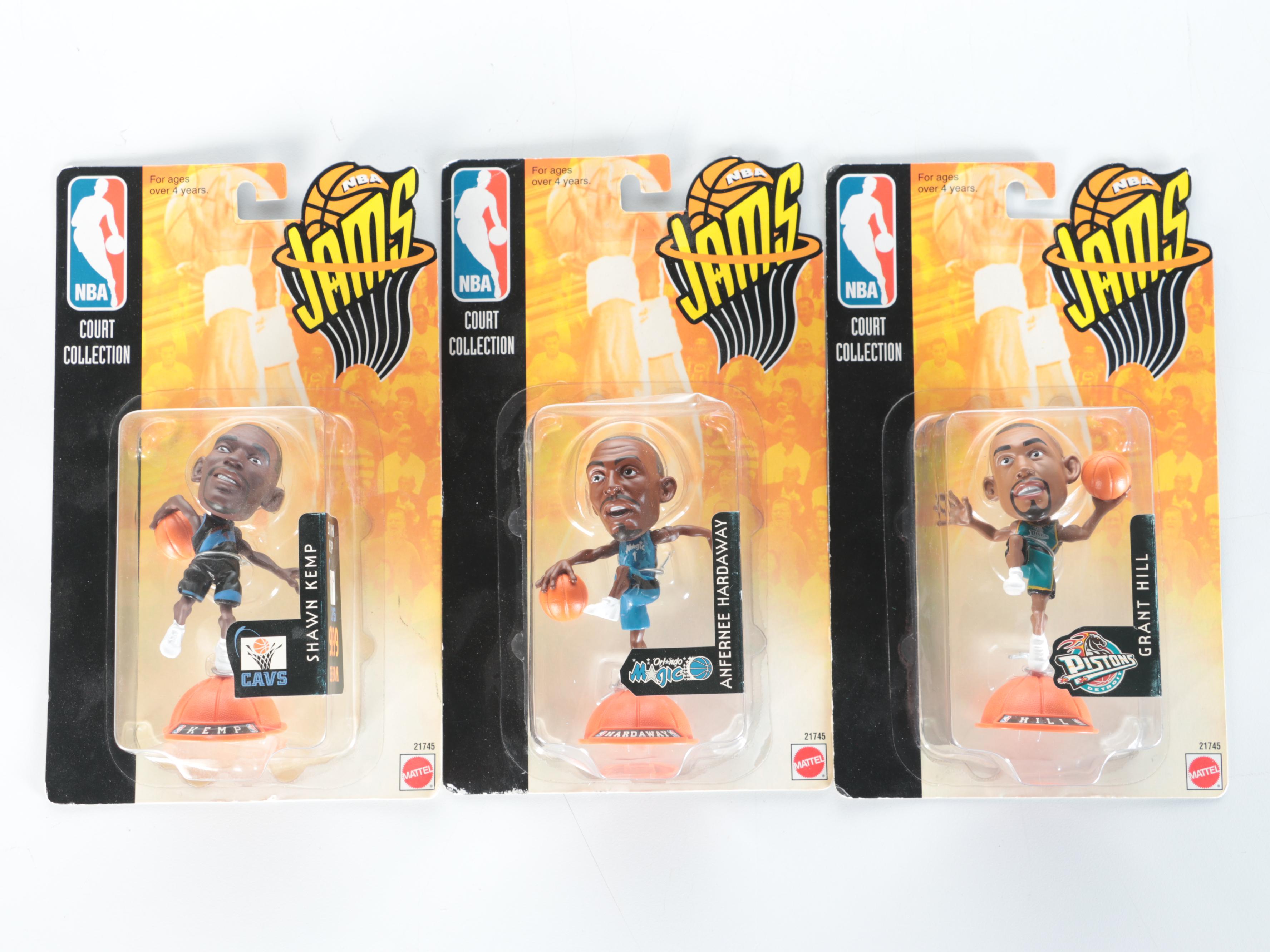 Sealed Starting Lineup Figures with Ralph Davis Signed Basketball and More