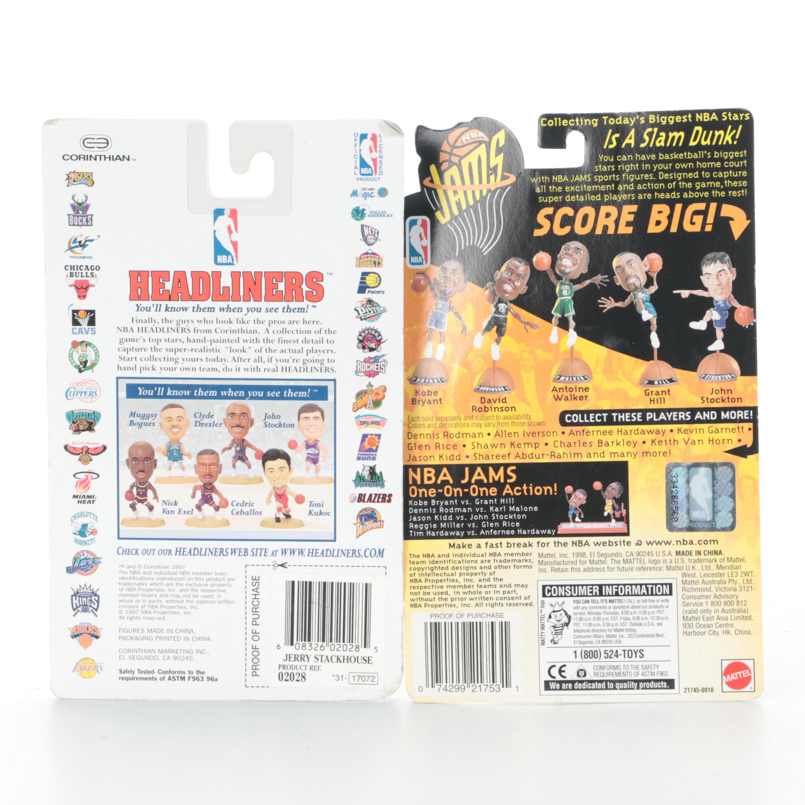 Sealed Starting Lineup Figures with Ralph Davis Signed Basketball and More