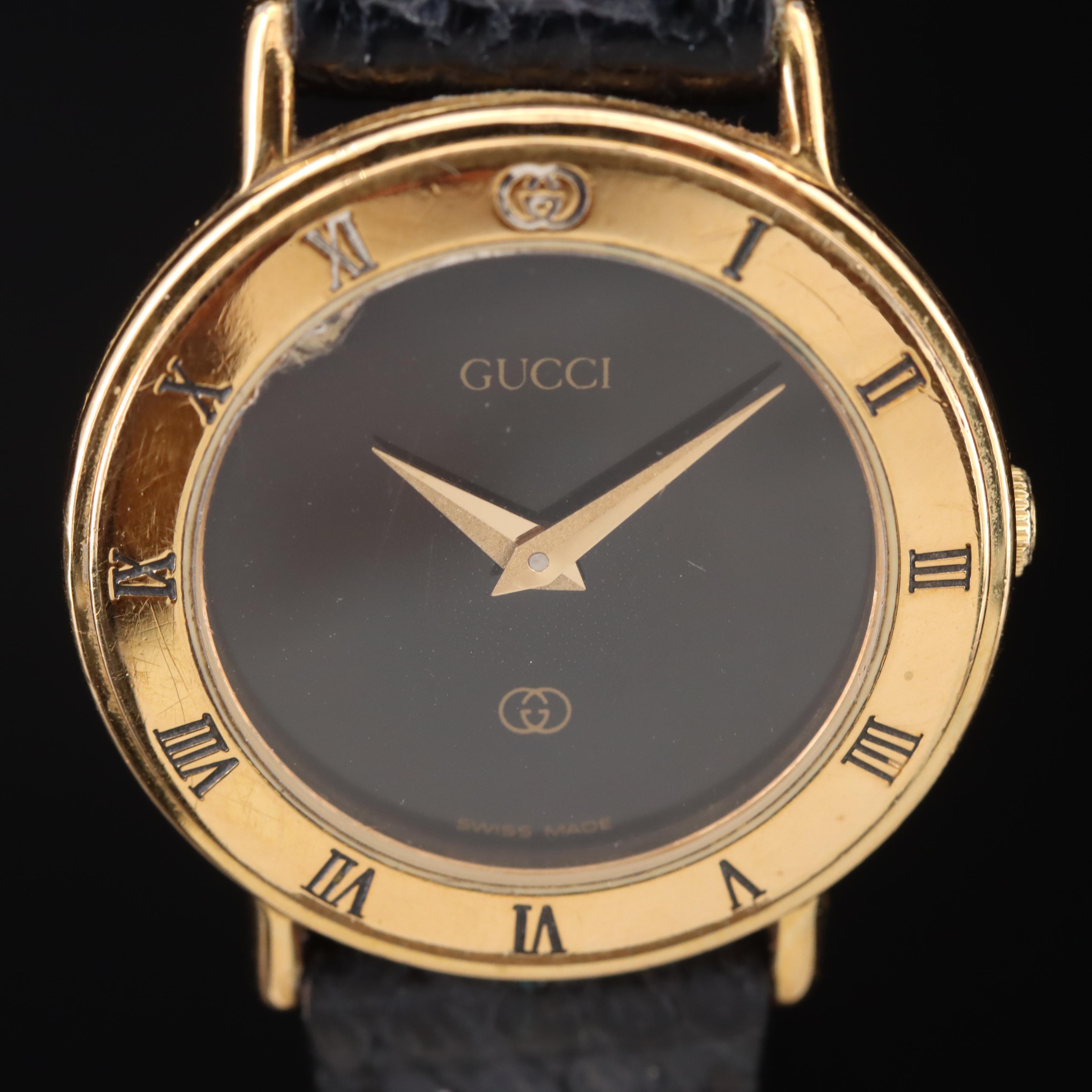 Gucci Gold Plated Quartz Watch