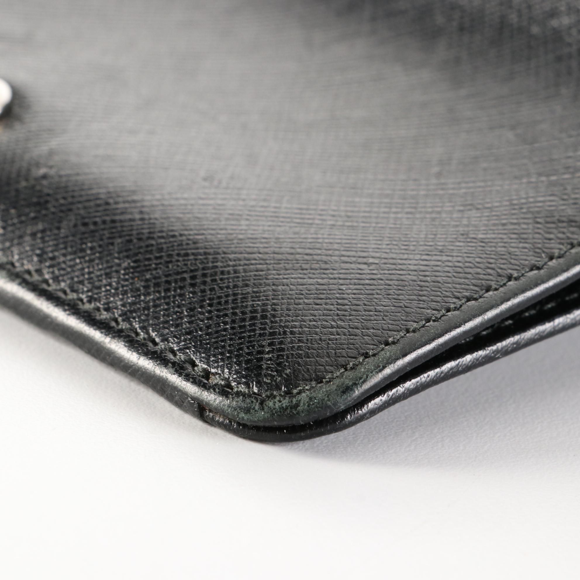 Salvatore Ferragamo Saffiano Leather Wallet with Gancini Hardware