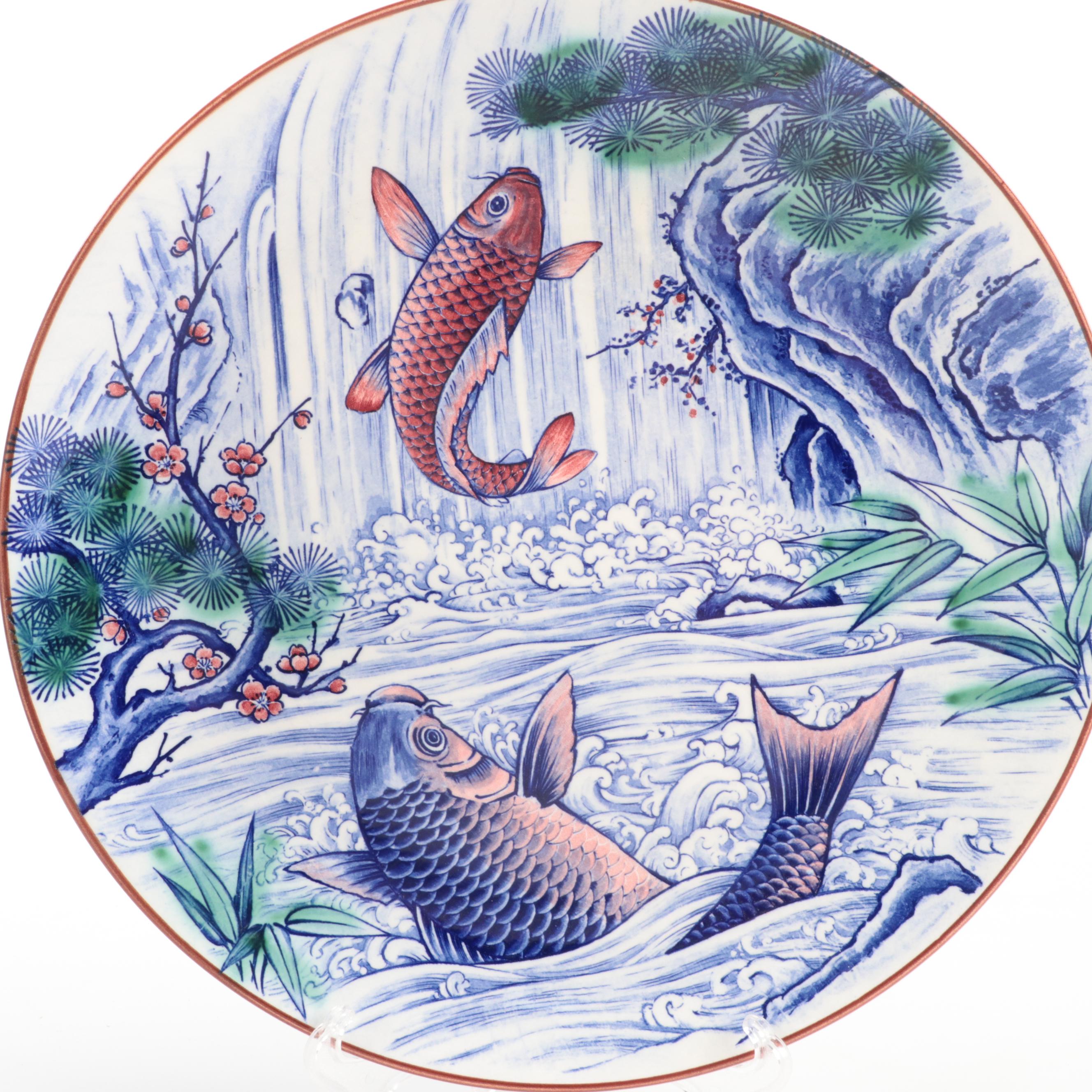 Toyo and Other Japanese Ceramic Plates,  Mid to Late 20th Century