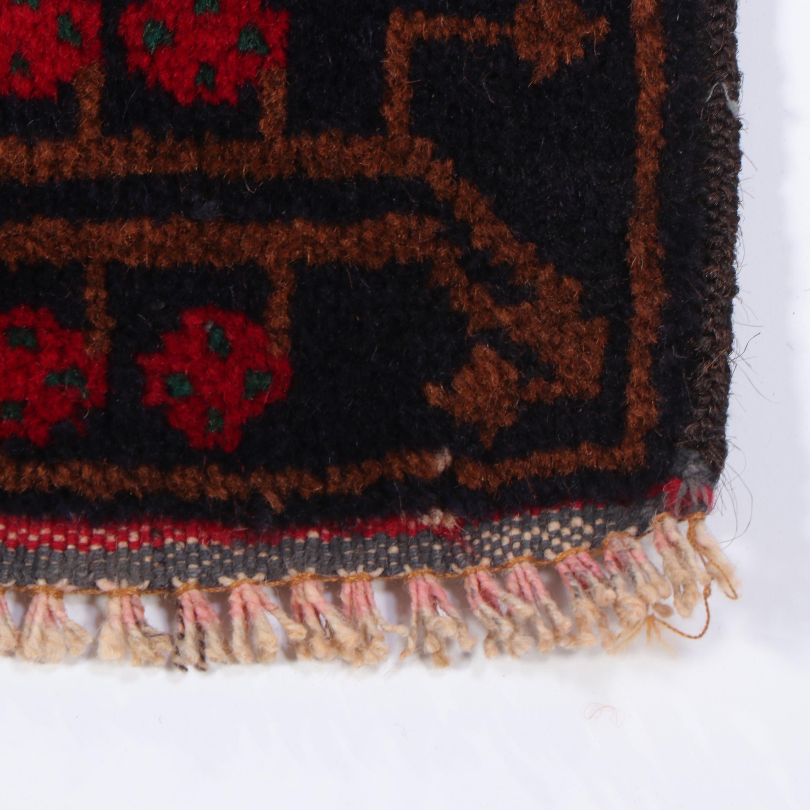 2'11 x 5'1 Hand-Knotted Afghan Village Pictorial Accent Rug