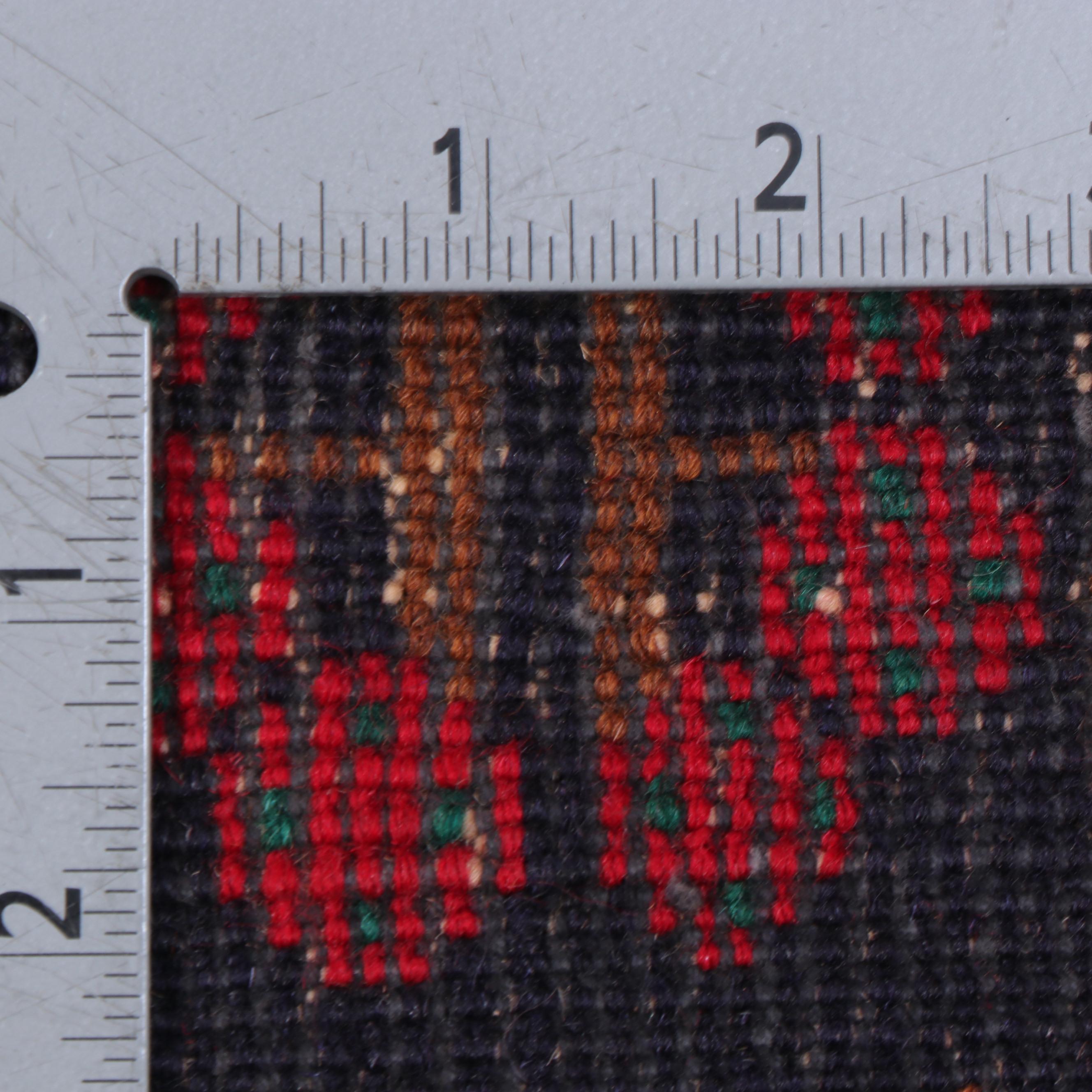 2'11 x 5'1 Hand-Knotted Afghan Village Pictorial Accent Rug