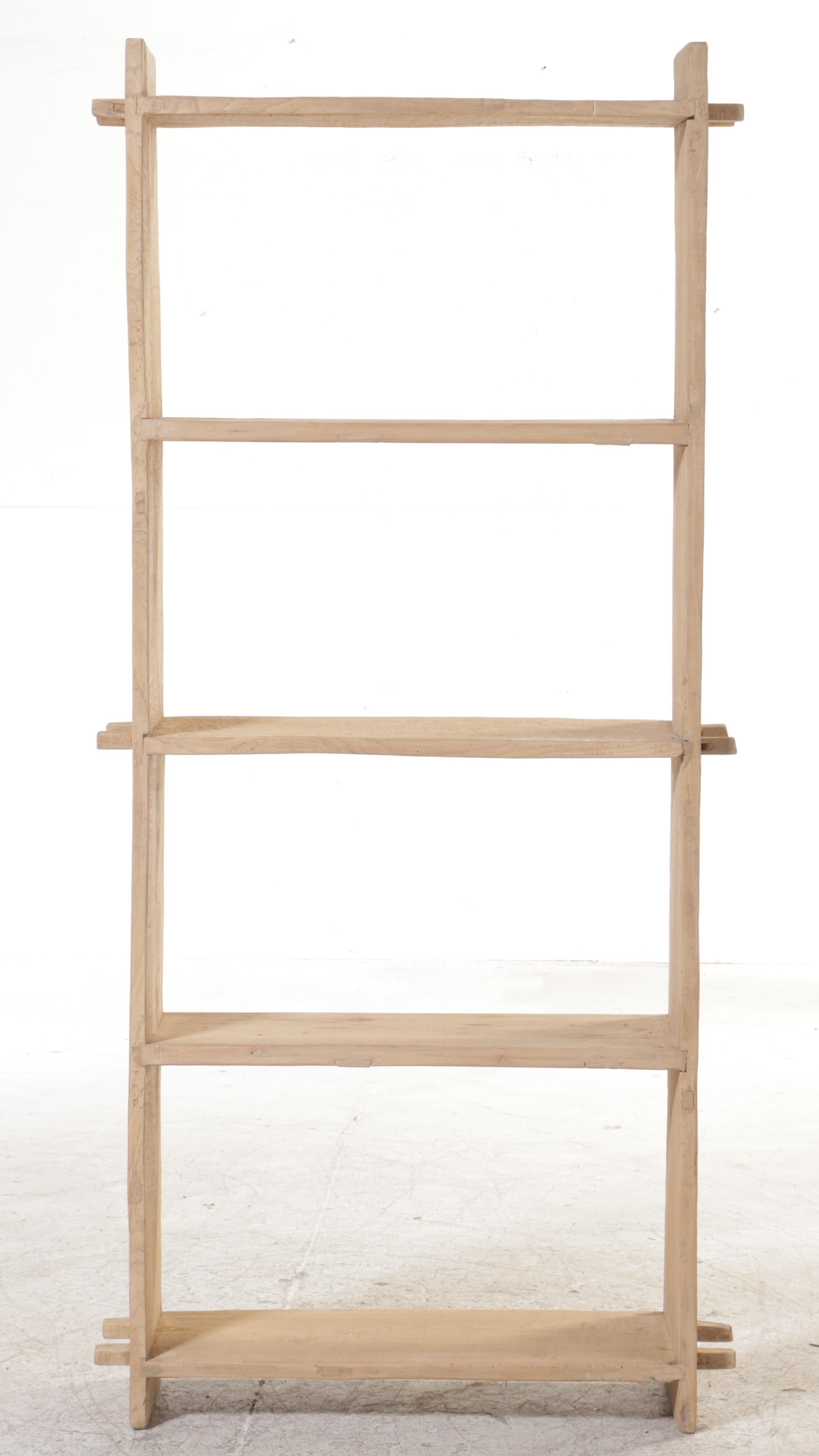 Five-Shelf Wood Bookcase