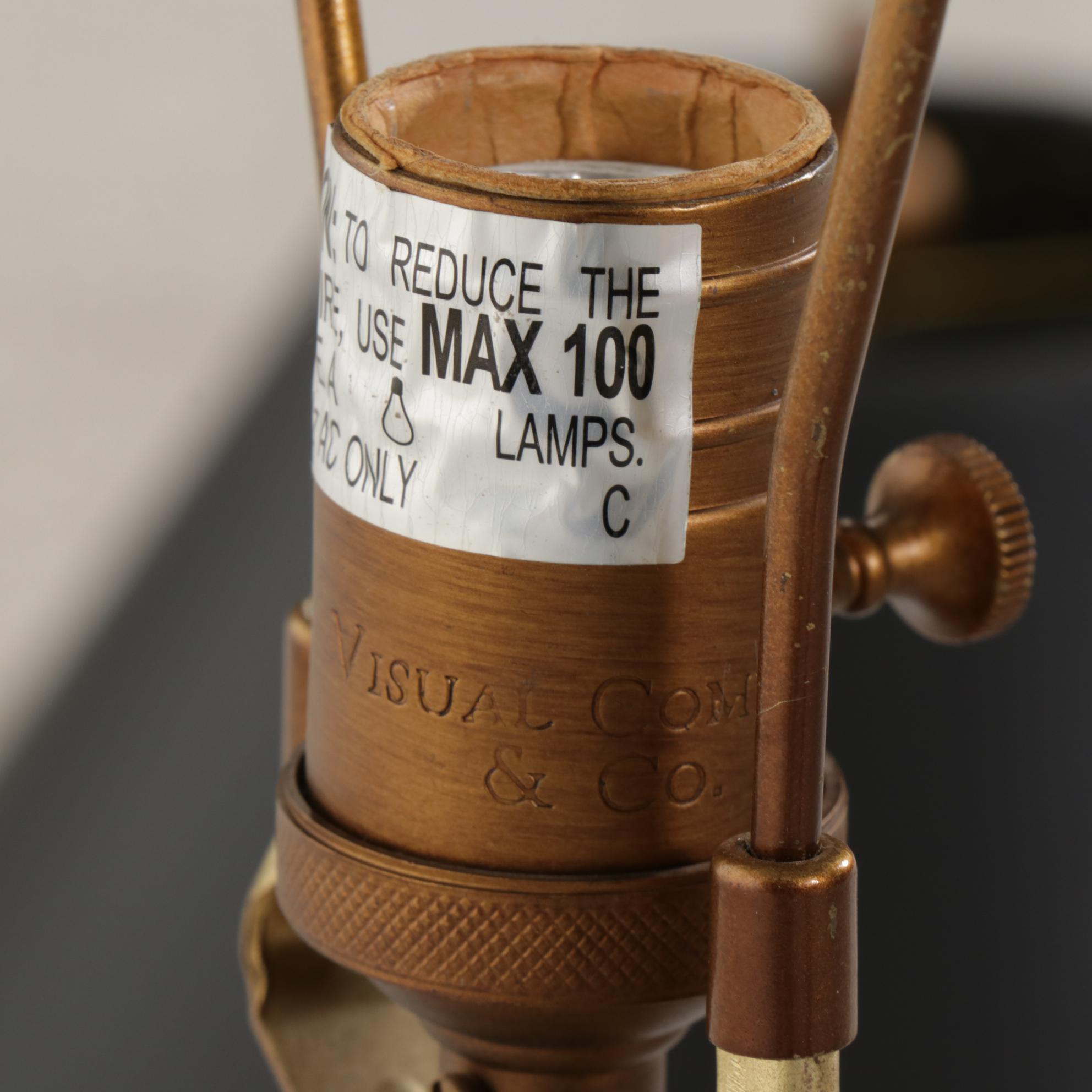 Visual Comfort & Co. Chinoiserie Ginger Jar Urn Lamp With Black Paper Shade