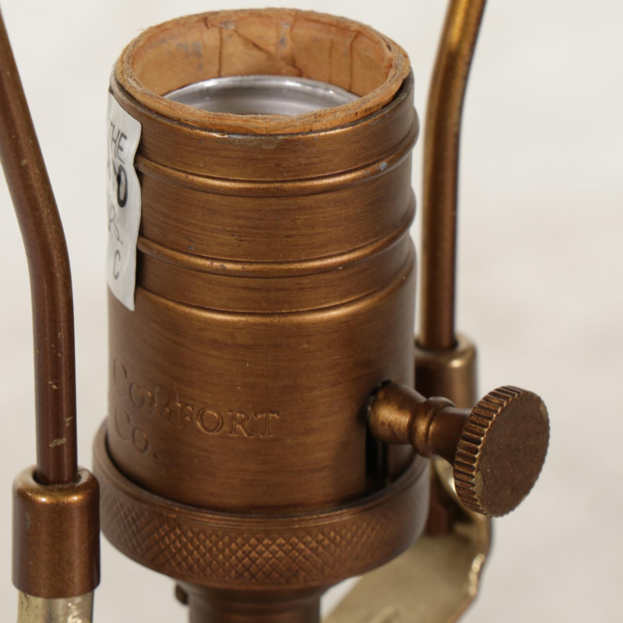 Visual Comfort & Co. Chinoiserie Ginger Jar Urn Lamp With Black Paper Shade