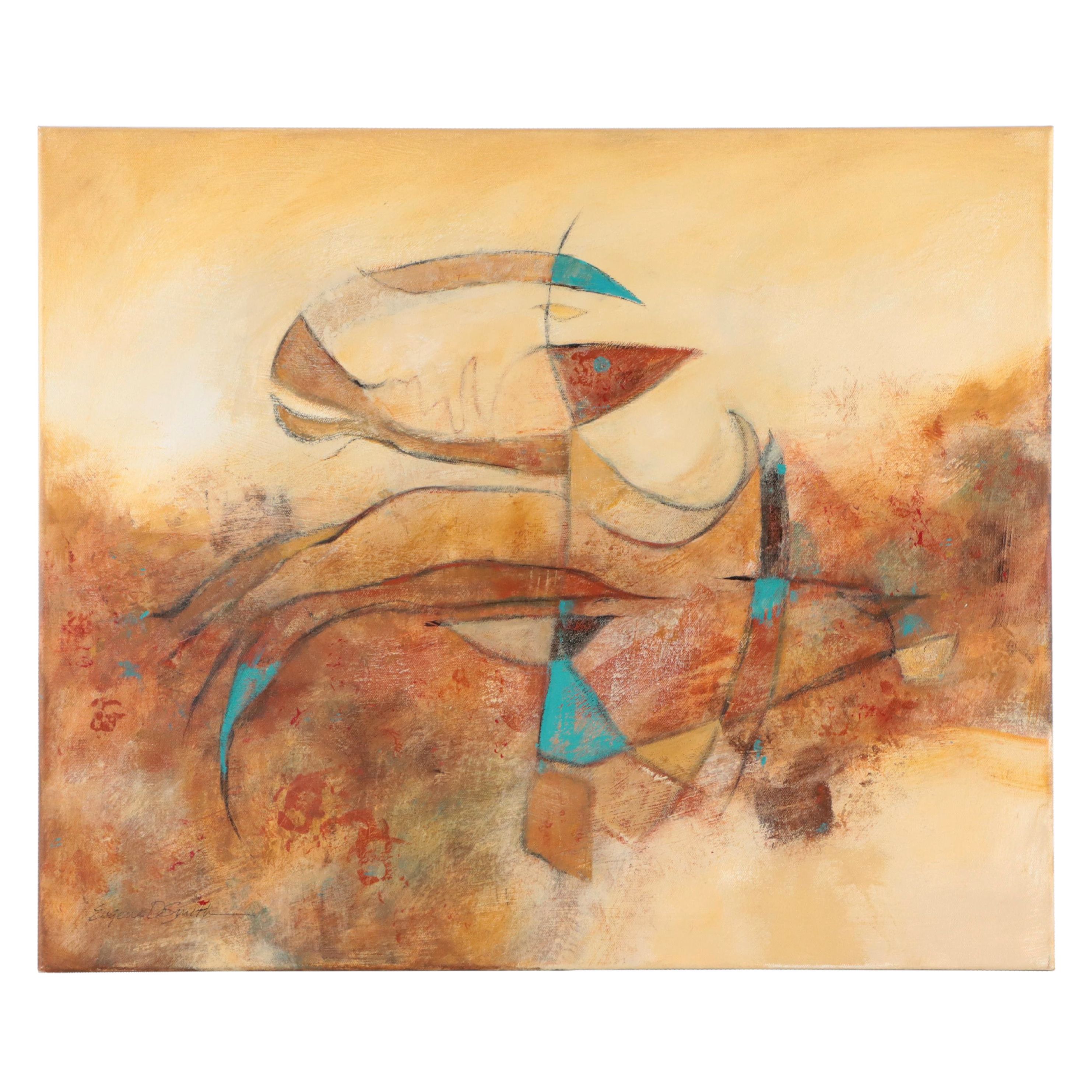 Eugene DeSmith Abstract Acrylic Painting, 2023