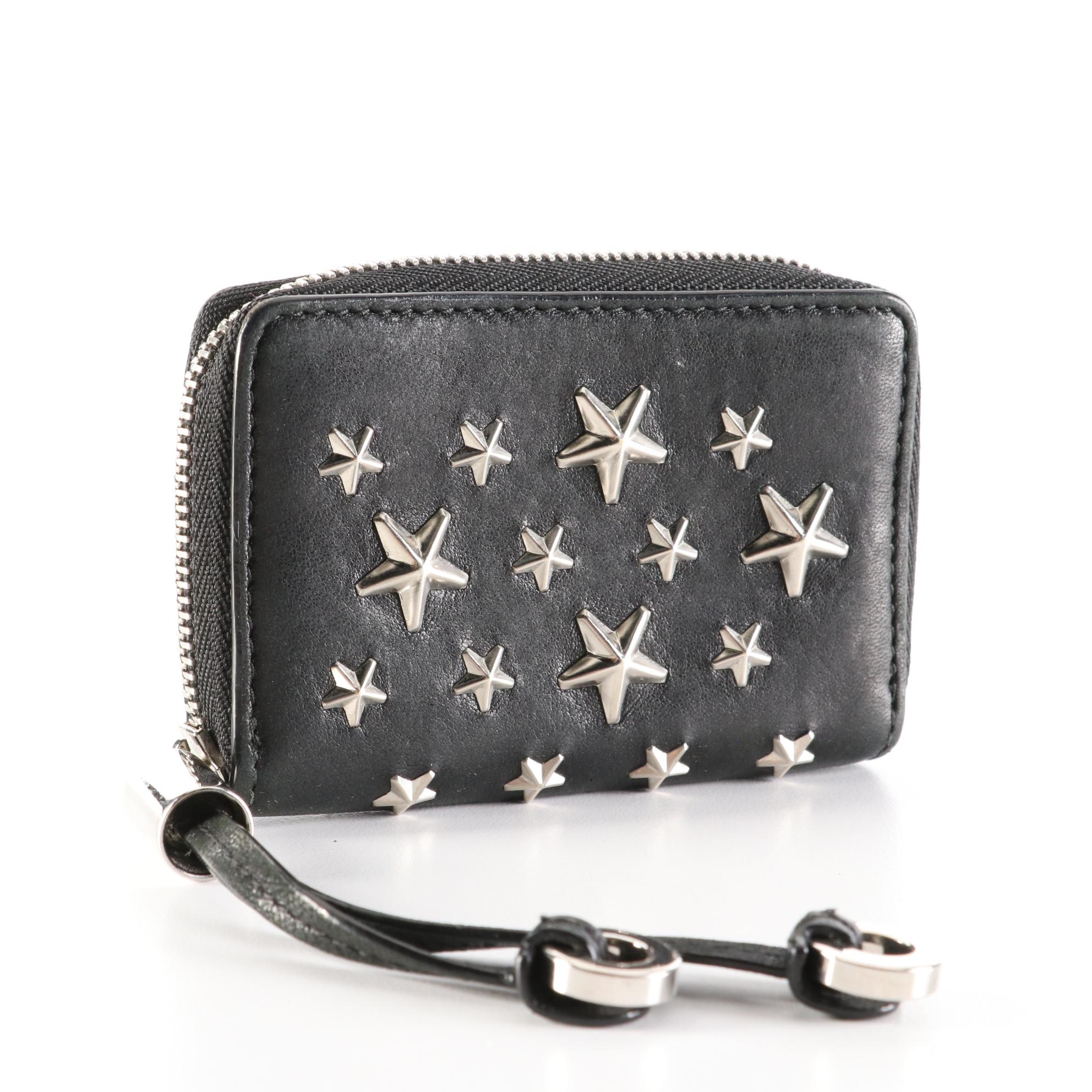 Jimmy Choo Star Studded Leather Coin Purse