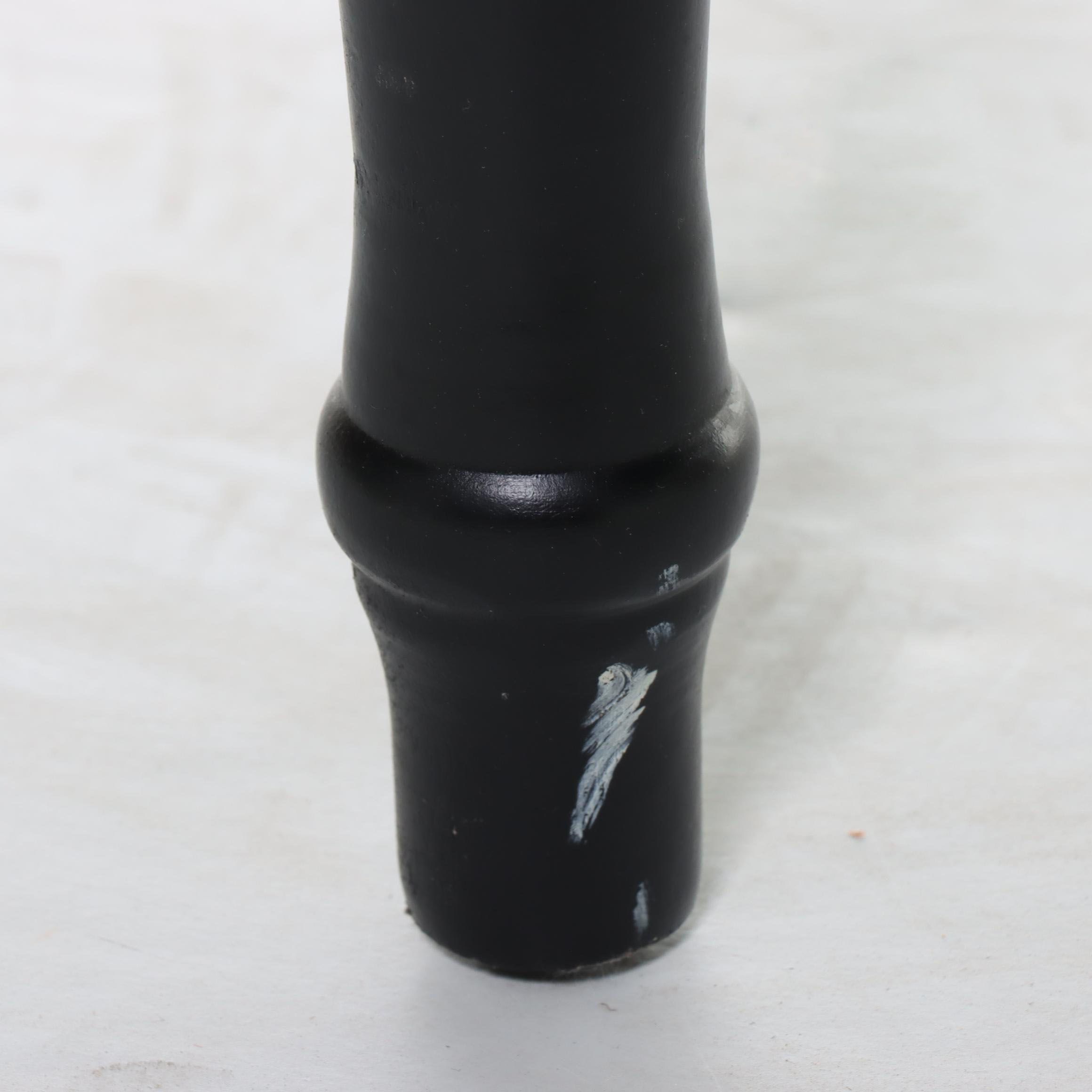 Contemporary Ebonized Wood Settee