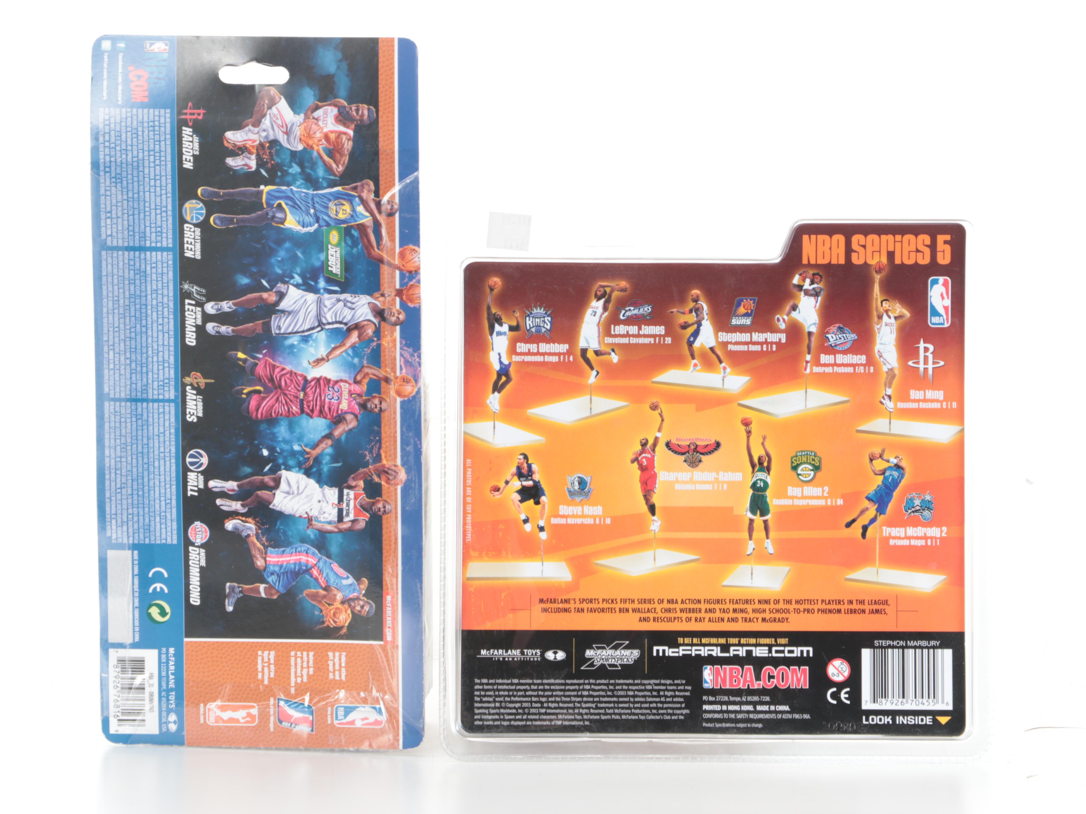 Sealed Macfarlane Basketball Action Figures, with Chris Paul and More