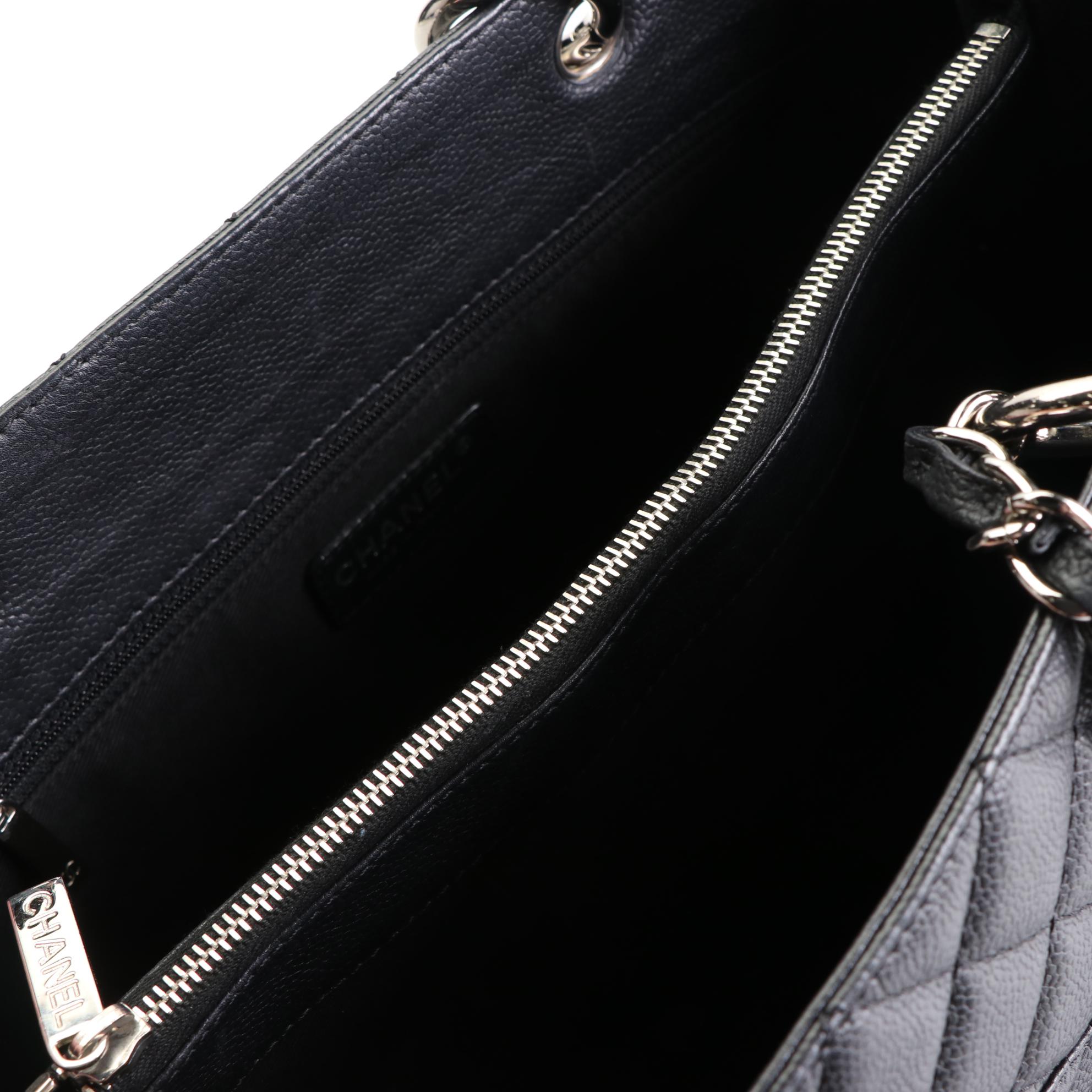 Chanel Grand Shopping Tote in Quilted Caviar Leather