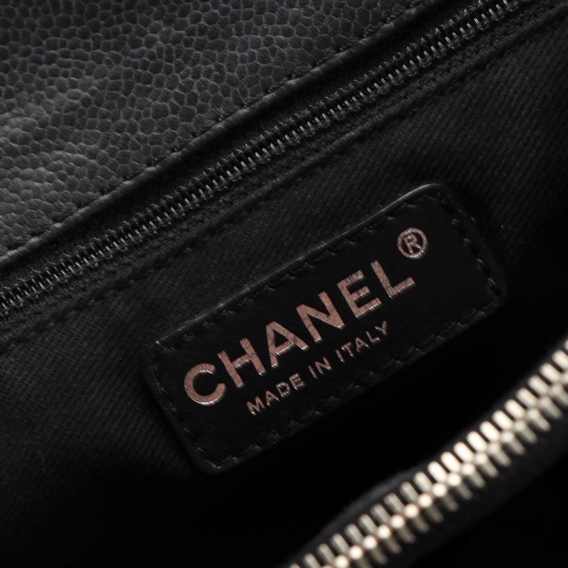 Chanel Grand Shopping Tote in Quilted Caviar Leather