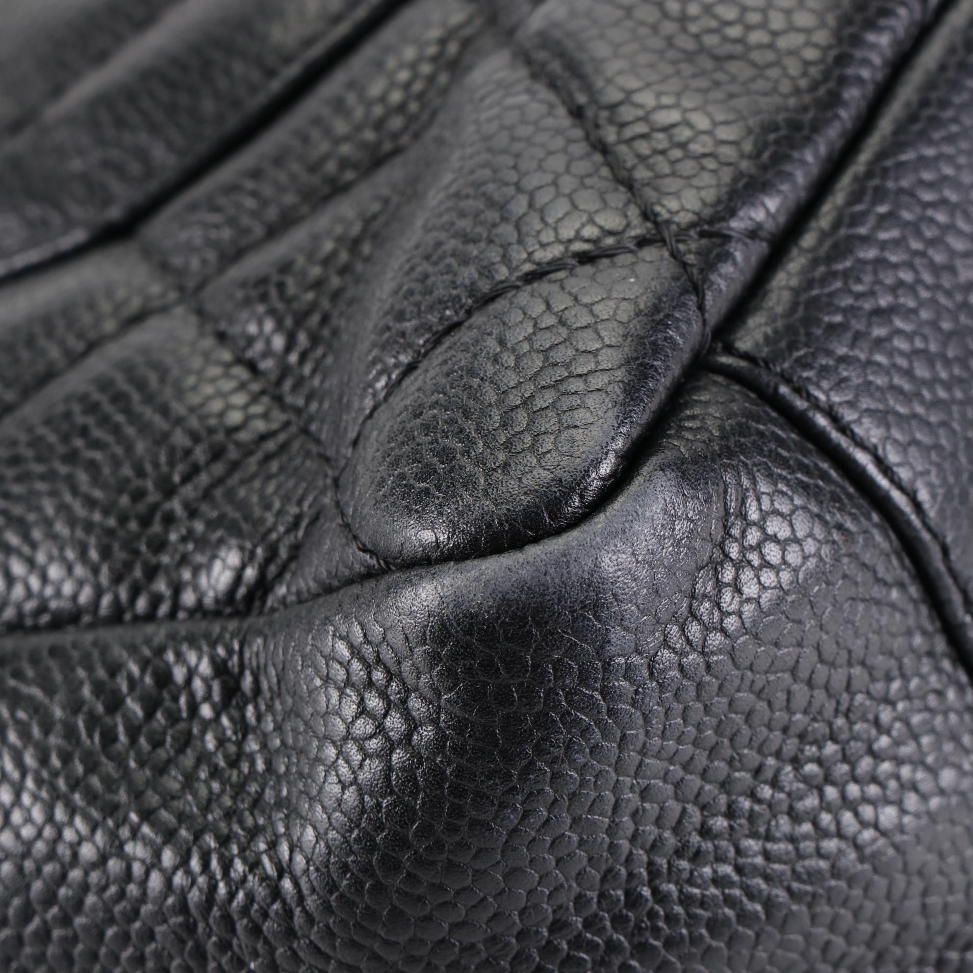 Chanel Grand Shopping Tote in Quilted Caviar Leather