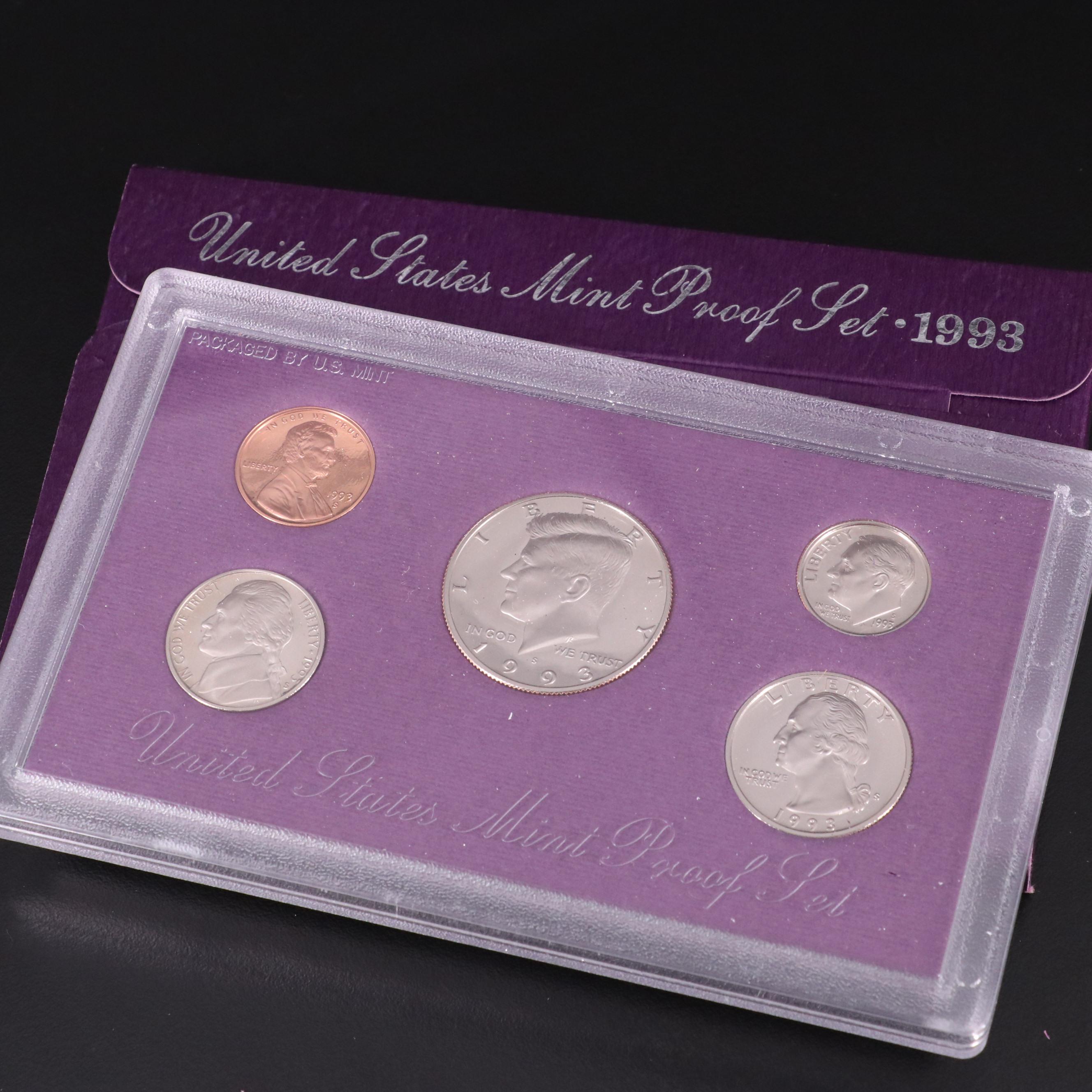 Thirty Modern U.S. Mint Proof Sets, Late 20th Century