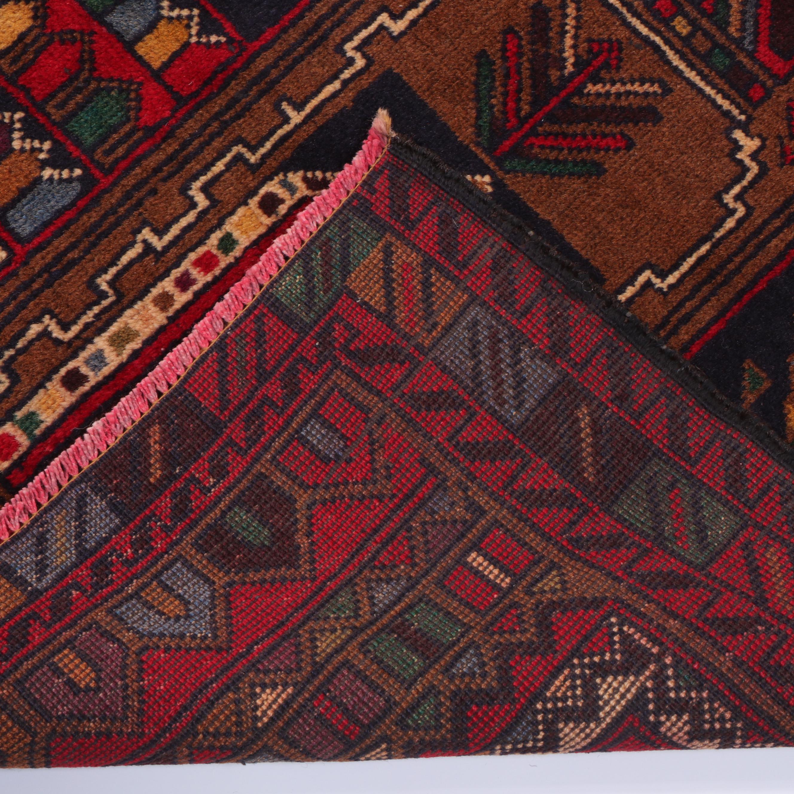 2'10 x 4'8 Hand-Knotted Afghan Prayer Rug