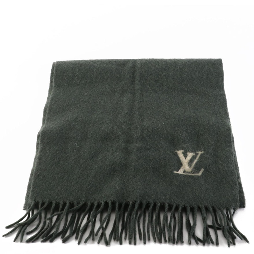 Louis Vuitton Fringe Scarf in Cashmere
