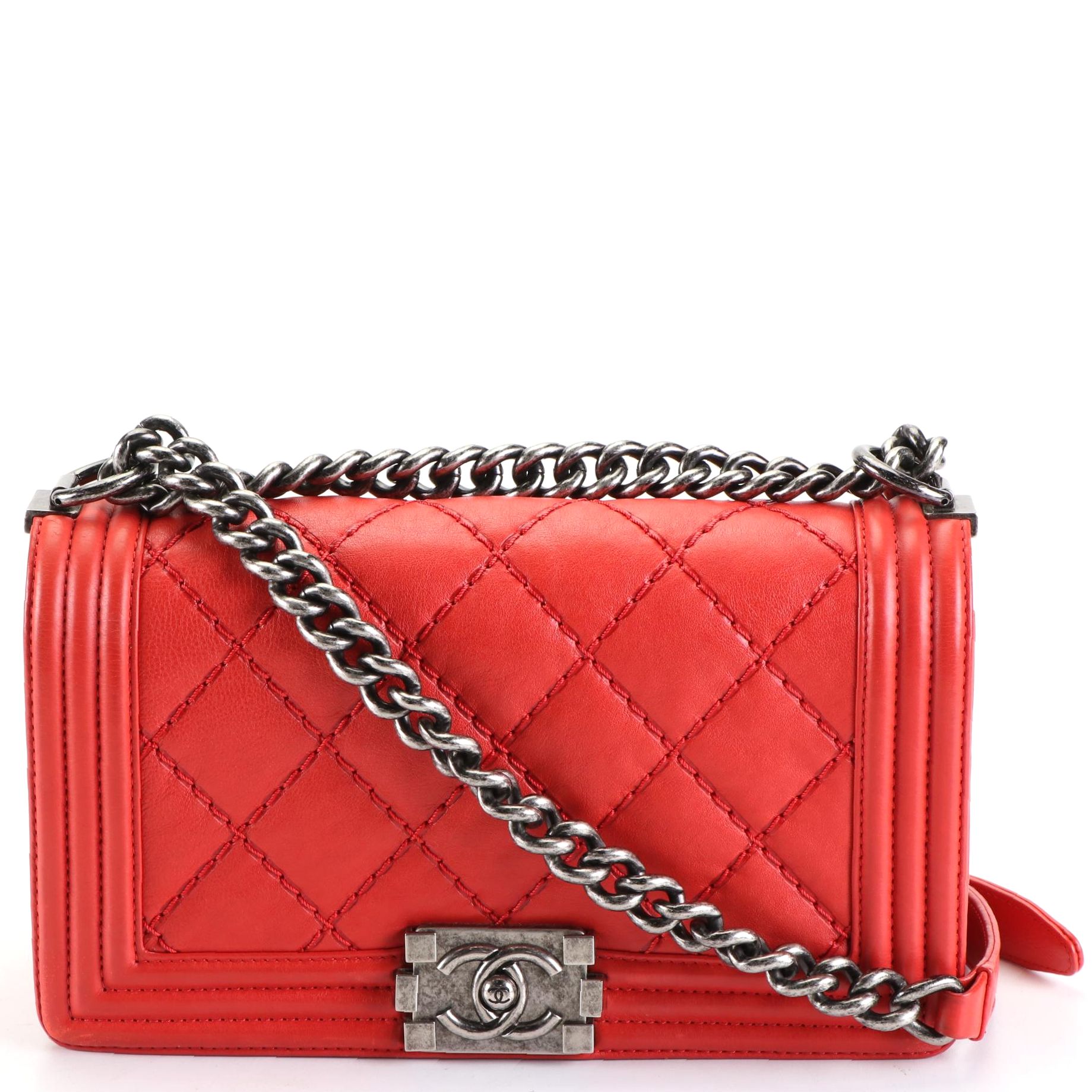 Chanel Boy Flap Quilted Calfskin Shoulder Bag