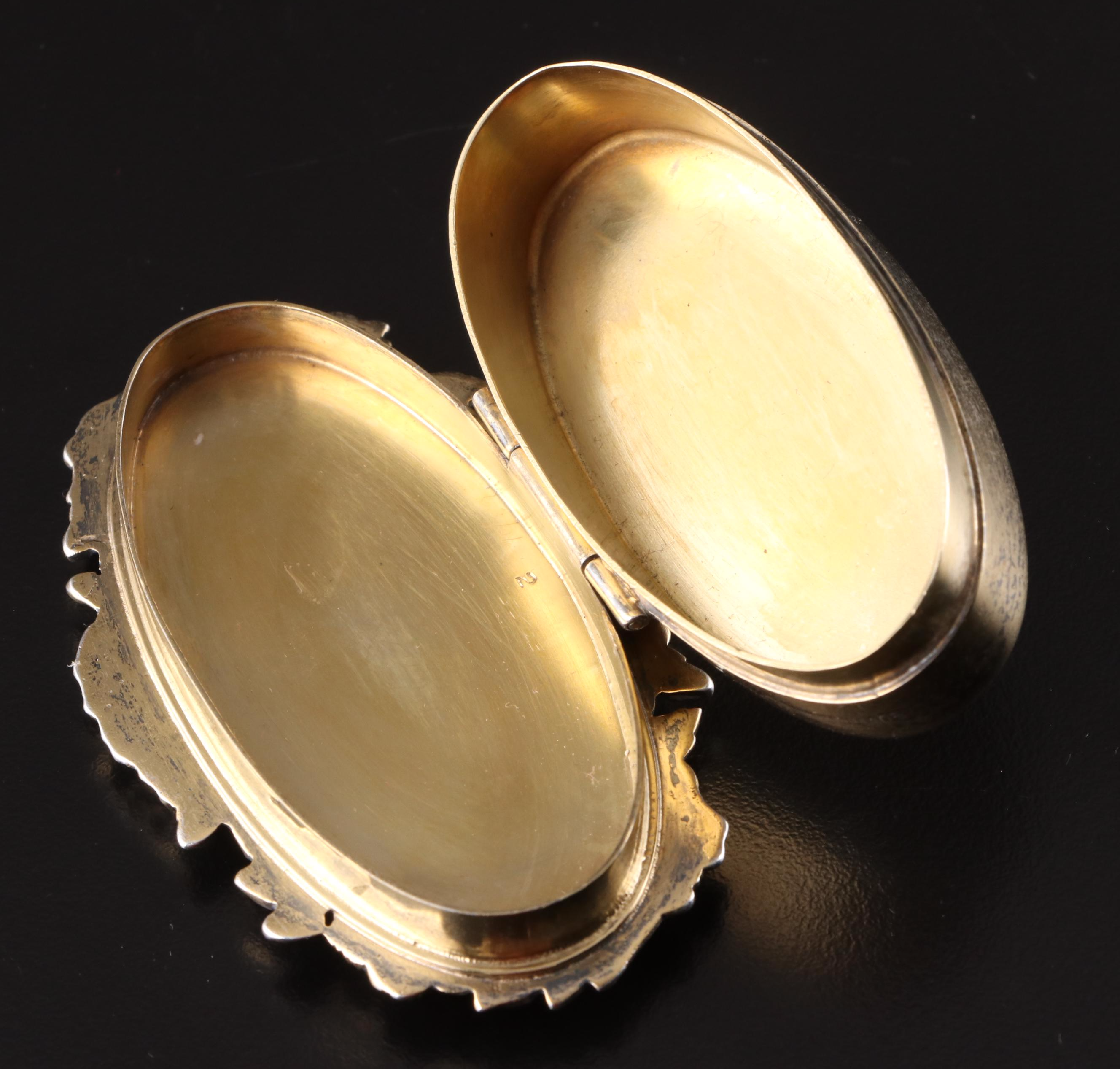 William B. Meyer Gilded Sterling Silver Trinket Box