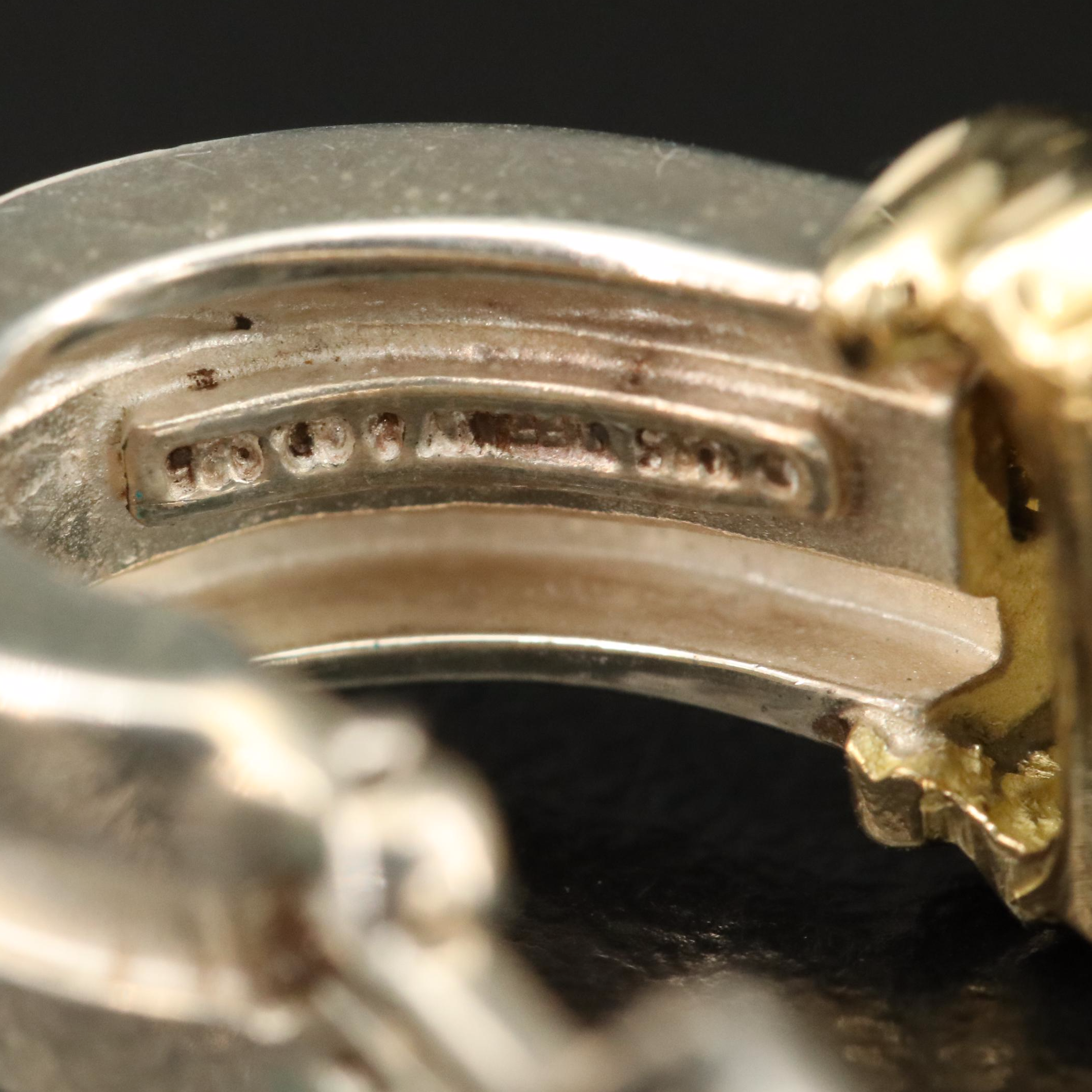 Elsa Peretti for Tiffany & Co. Necklace and 1995 Altas Groove J Hoop Earrings