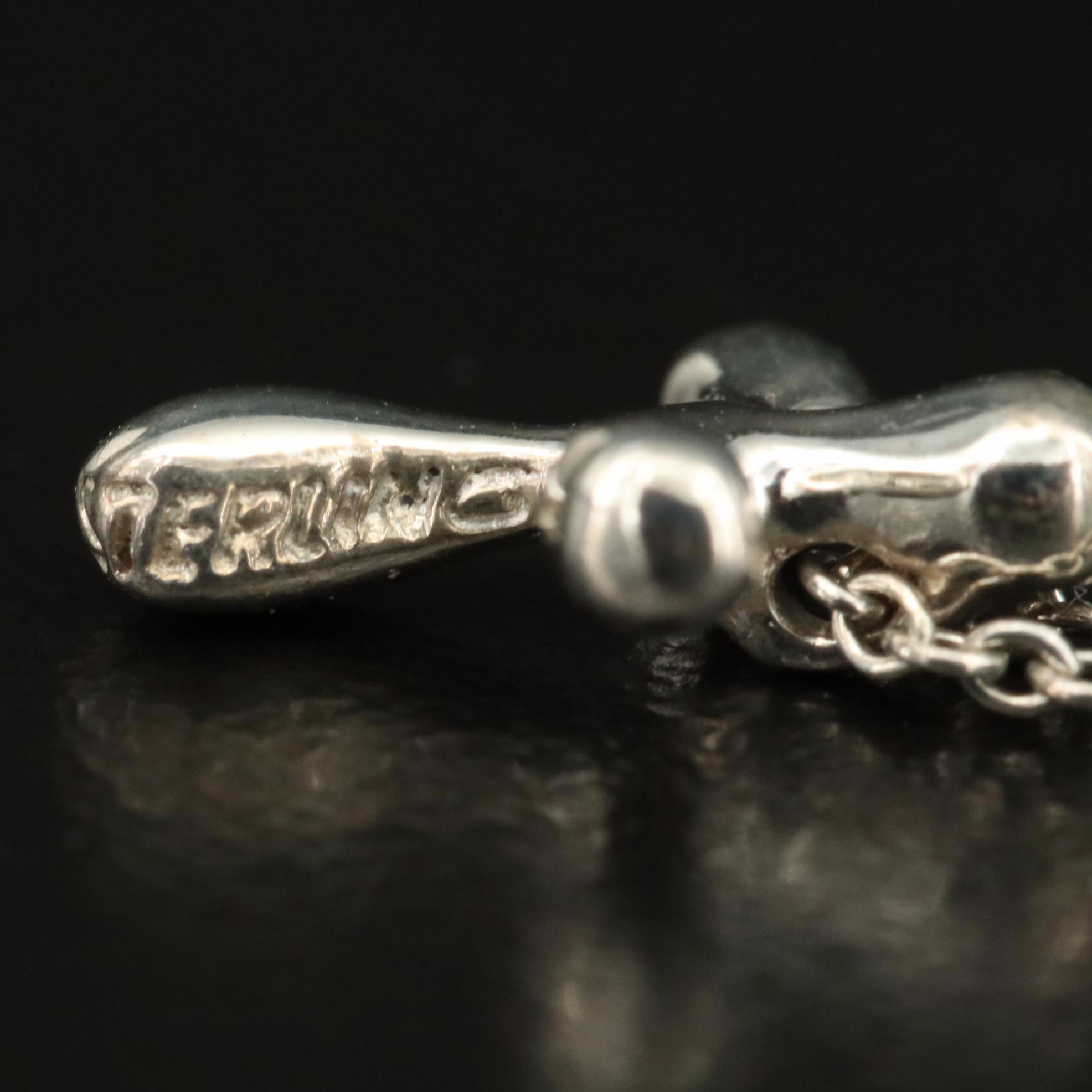 Elsa Peretti for Tiffany & Co. Necklace and 1995 Altas Groove J Hoop Earrings