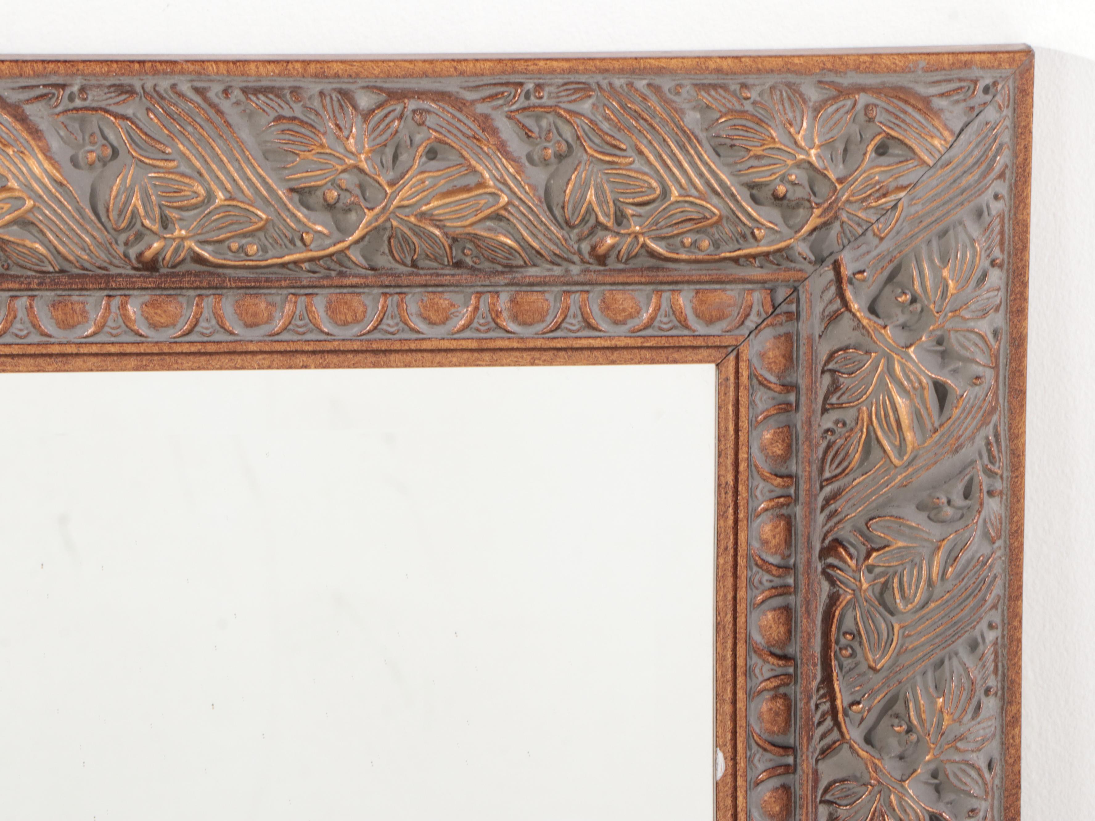 Neoclassical Style Parcel-Gilt Framed Wall Mirror