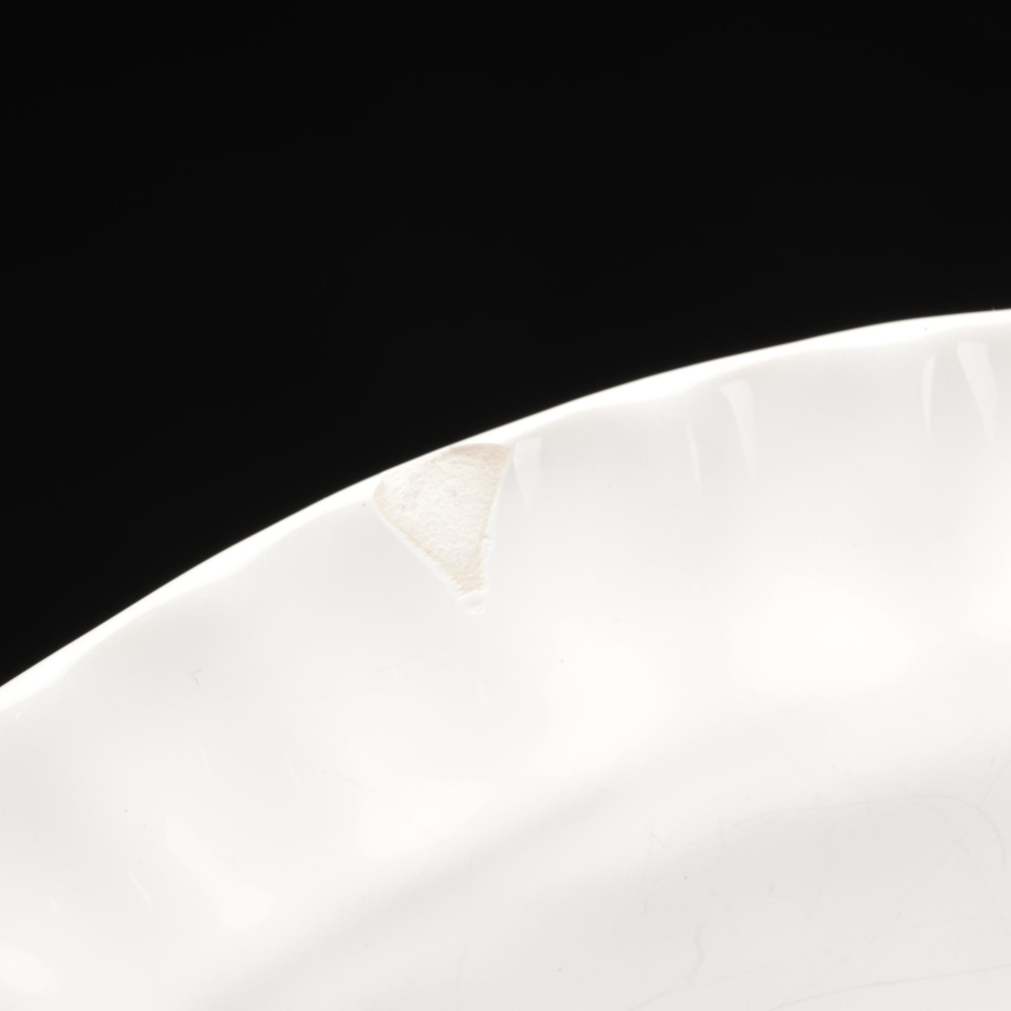 Italian Vietri White Earthenware Plates and Tableware