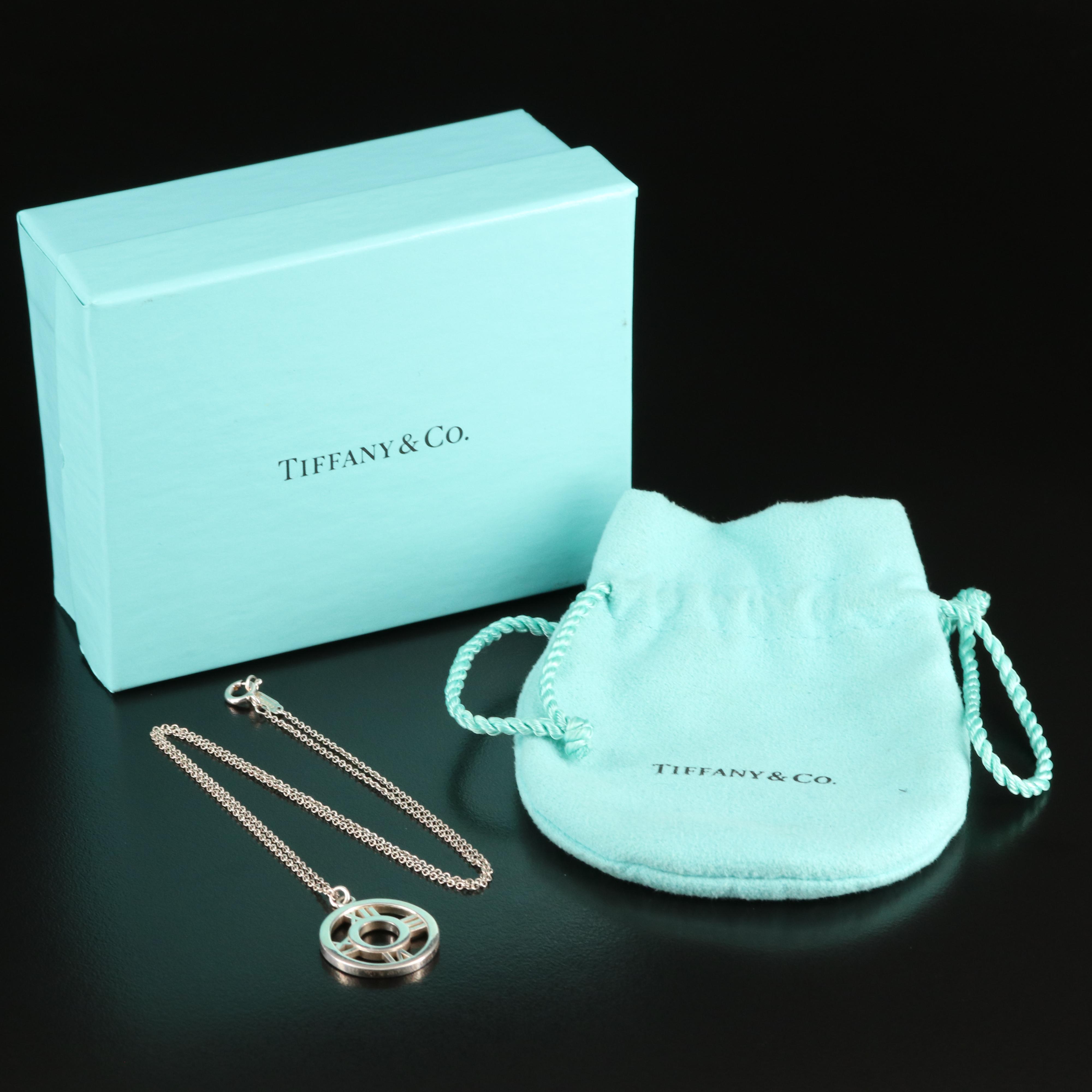 Tiffany & Co. "Atlas" Sterling Pendant Necklace