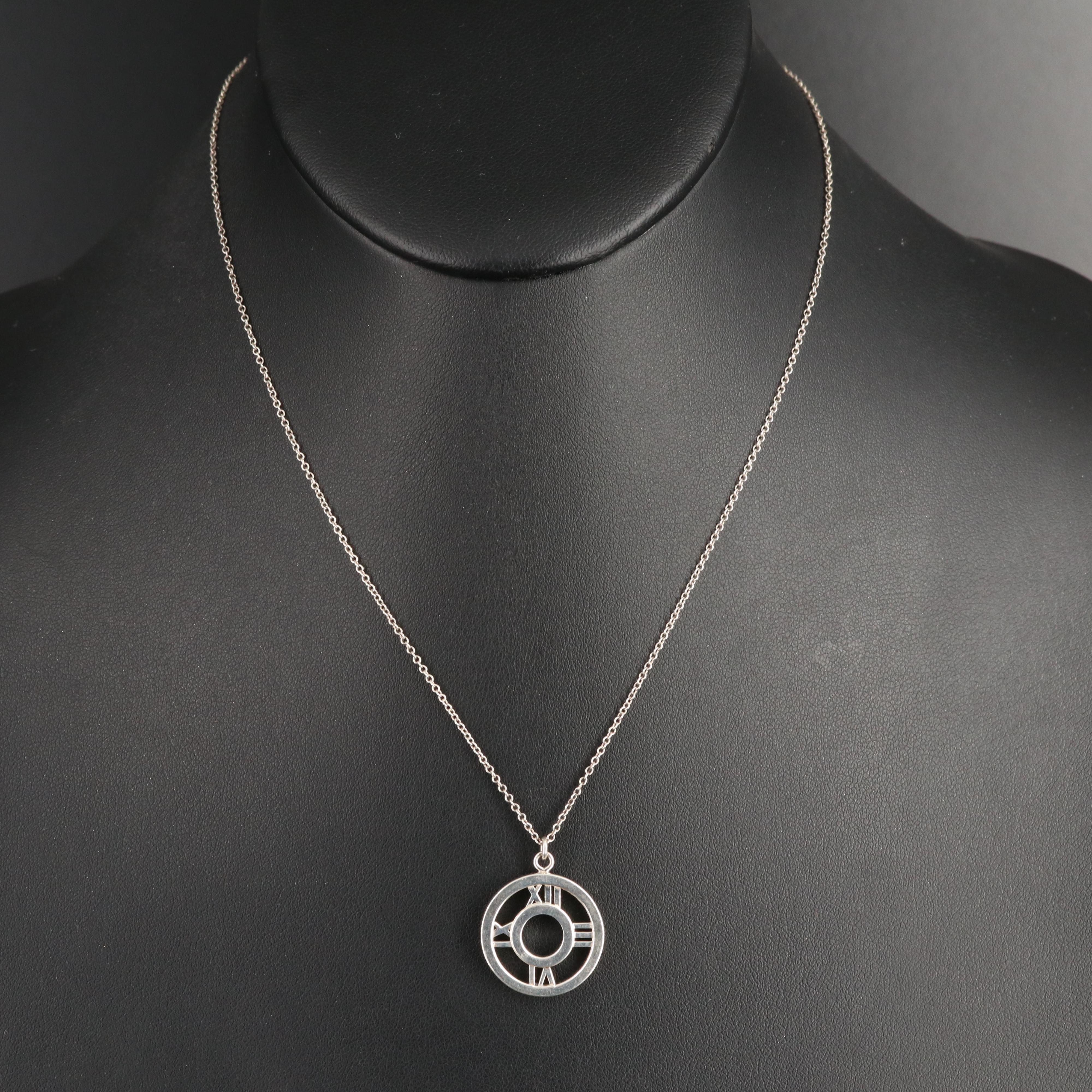 Tiffany & Co. "Atlas" Sterling Pendant Necklace