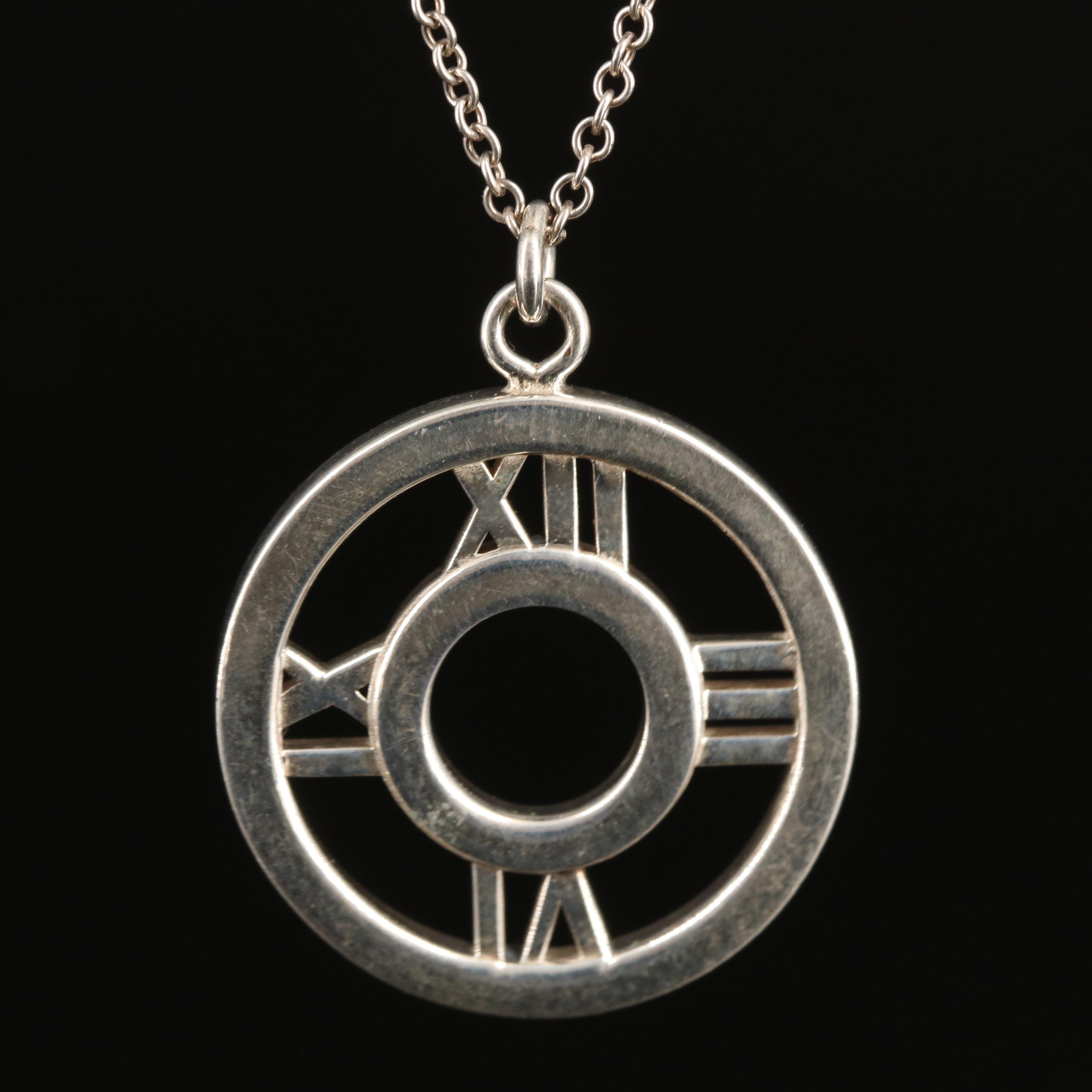 Tiffany & Co. "Atlas" Sterling Pendant Necklace