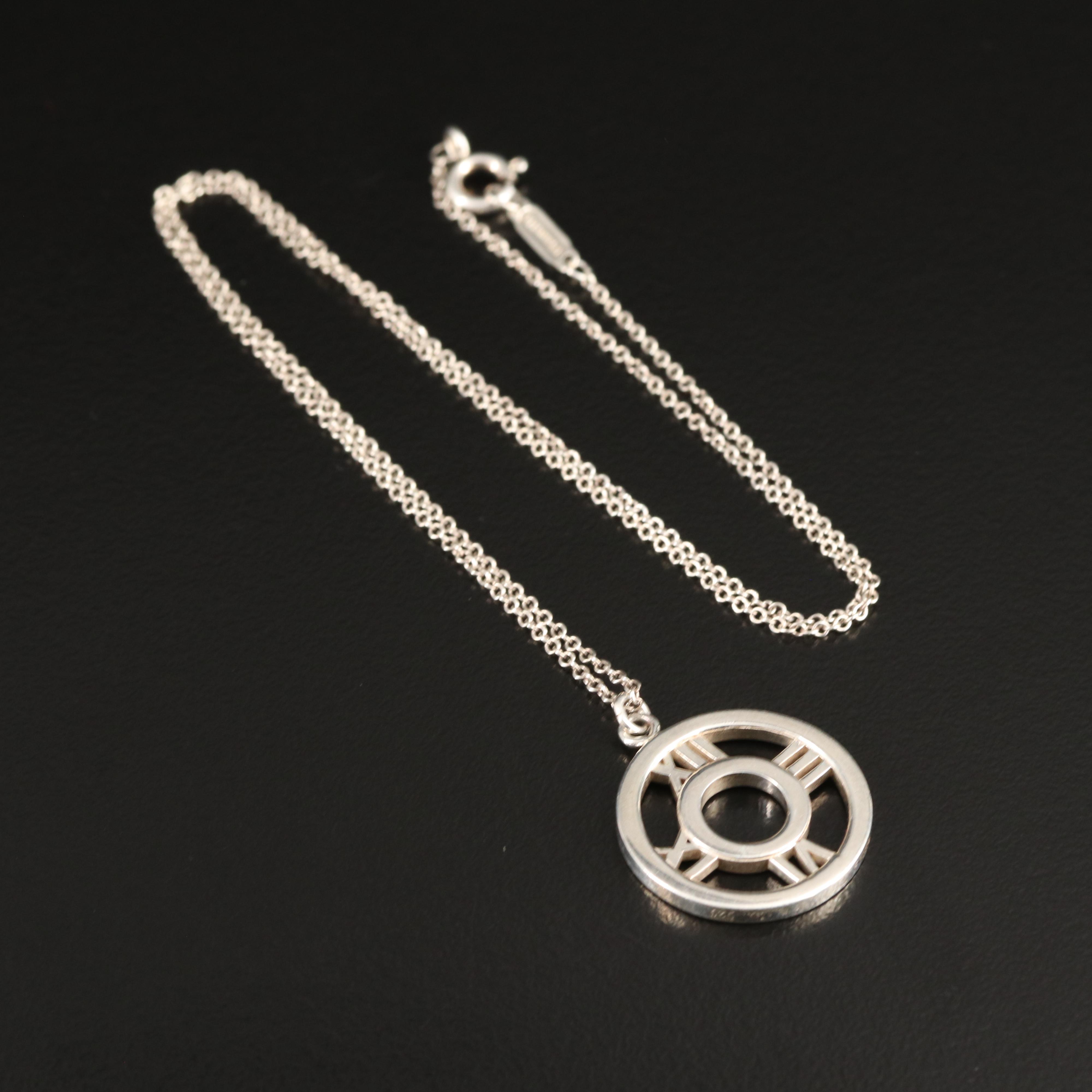 Tiffany & Co. "Atlas" Sterling Pendant Necklace