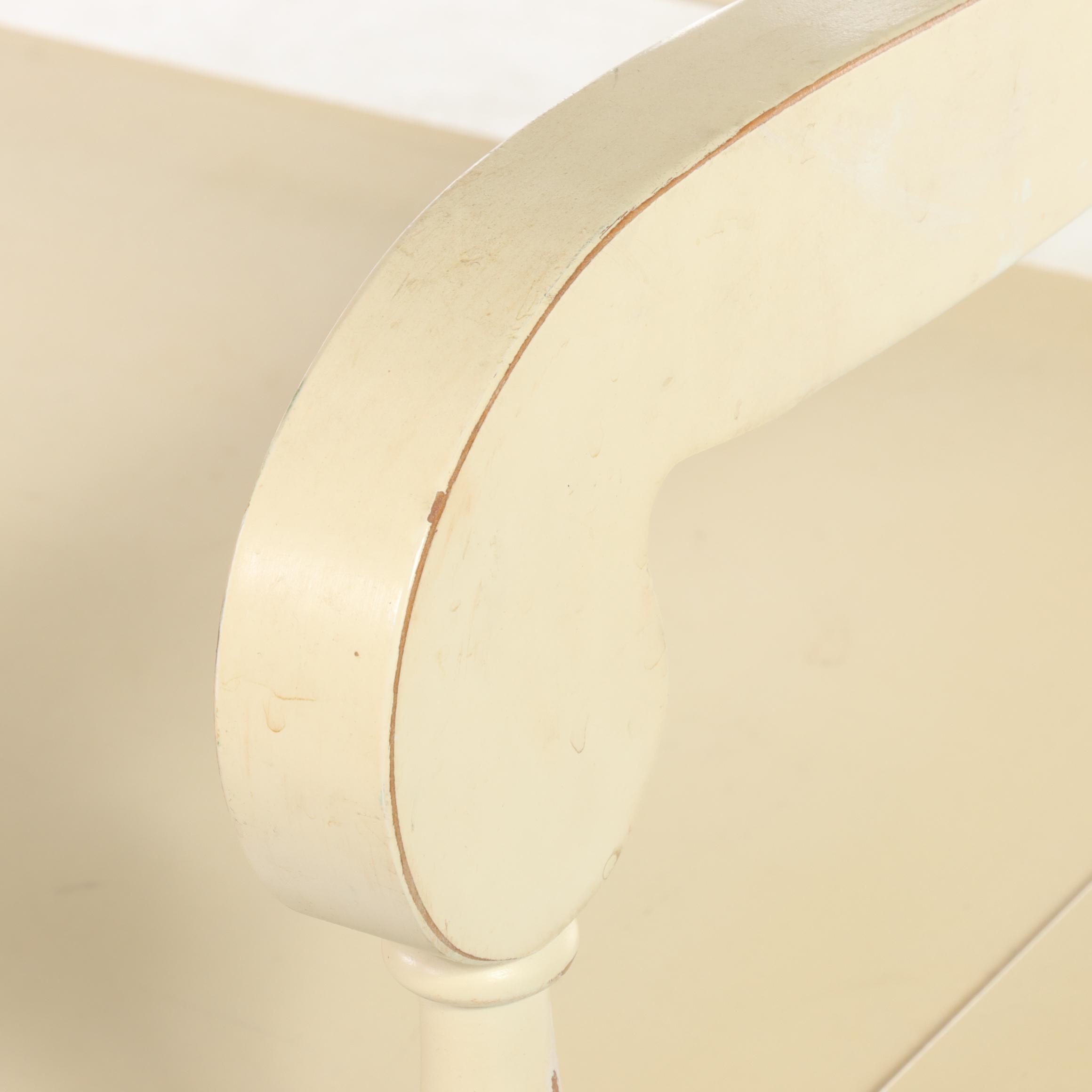 Riverside Furniture Corp. Cream-Painted Settee