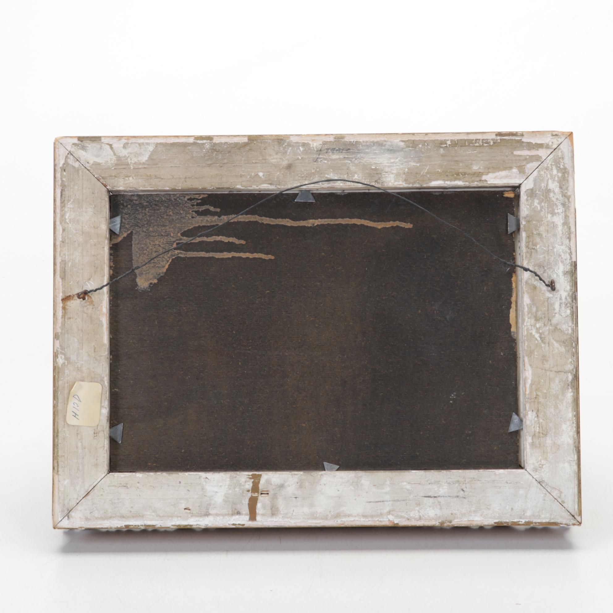 Charles Keller Tonalist Oil Painting of Creekside Landscape, Early 20th Century