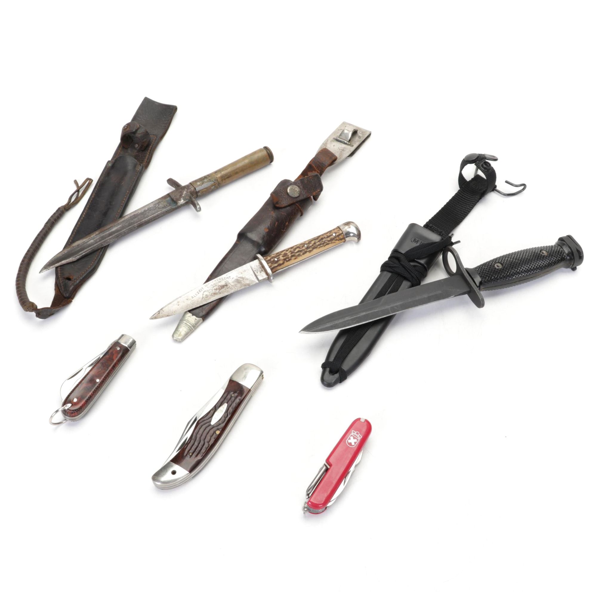 U.S M7 Bayonet with Hugo Köller, Case and Other Knives