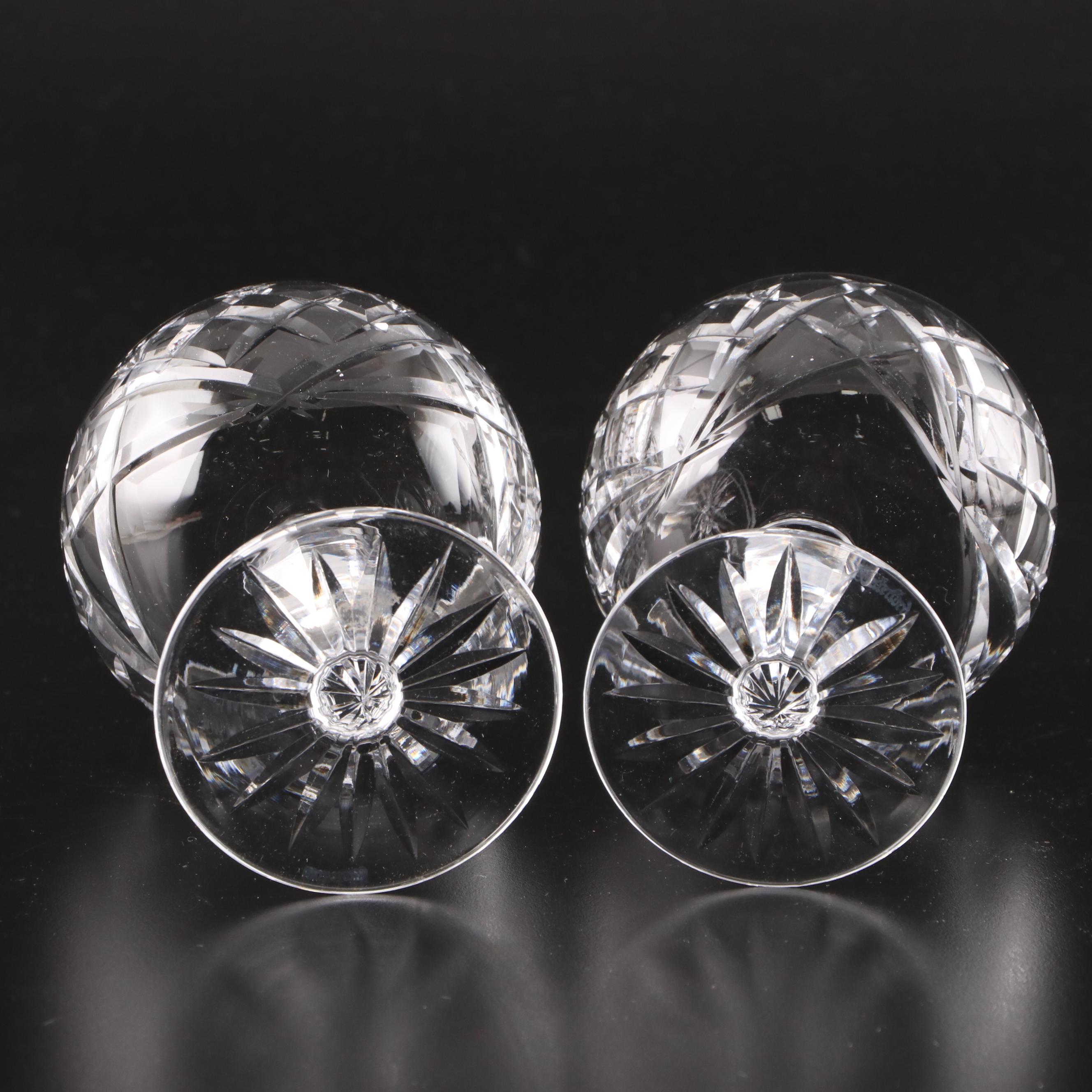 Waterford Crystal "Lismore" Decanter and Clarets with "Avoca" Champagne Coupes