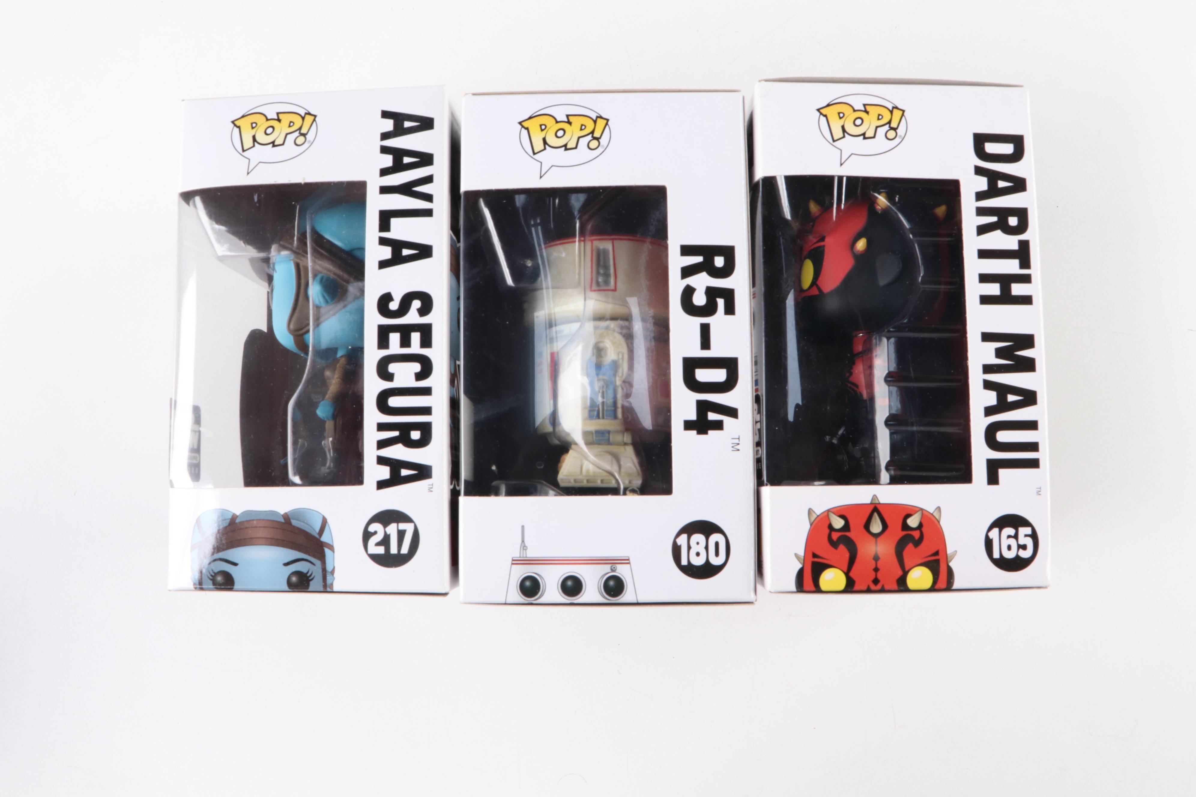 Funko Pop! "Stars Wars" Bobbleheads Including Darth Maul, Spirit Yoda, and More