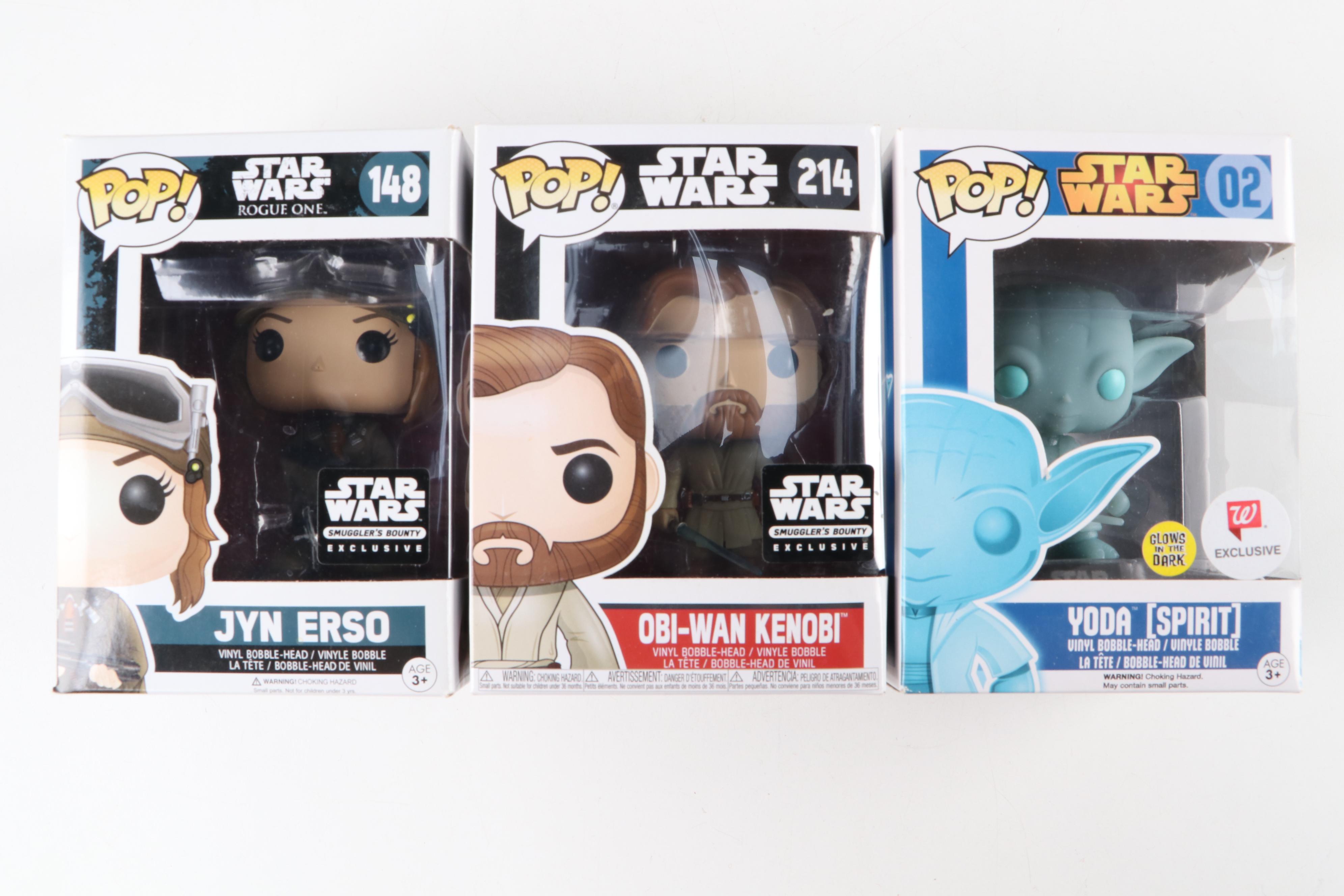 Funko Pop! "Stars Wars" Bobbleheads Including Darth Maul, Spirit Yoda, and More