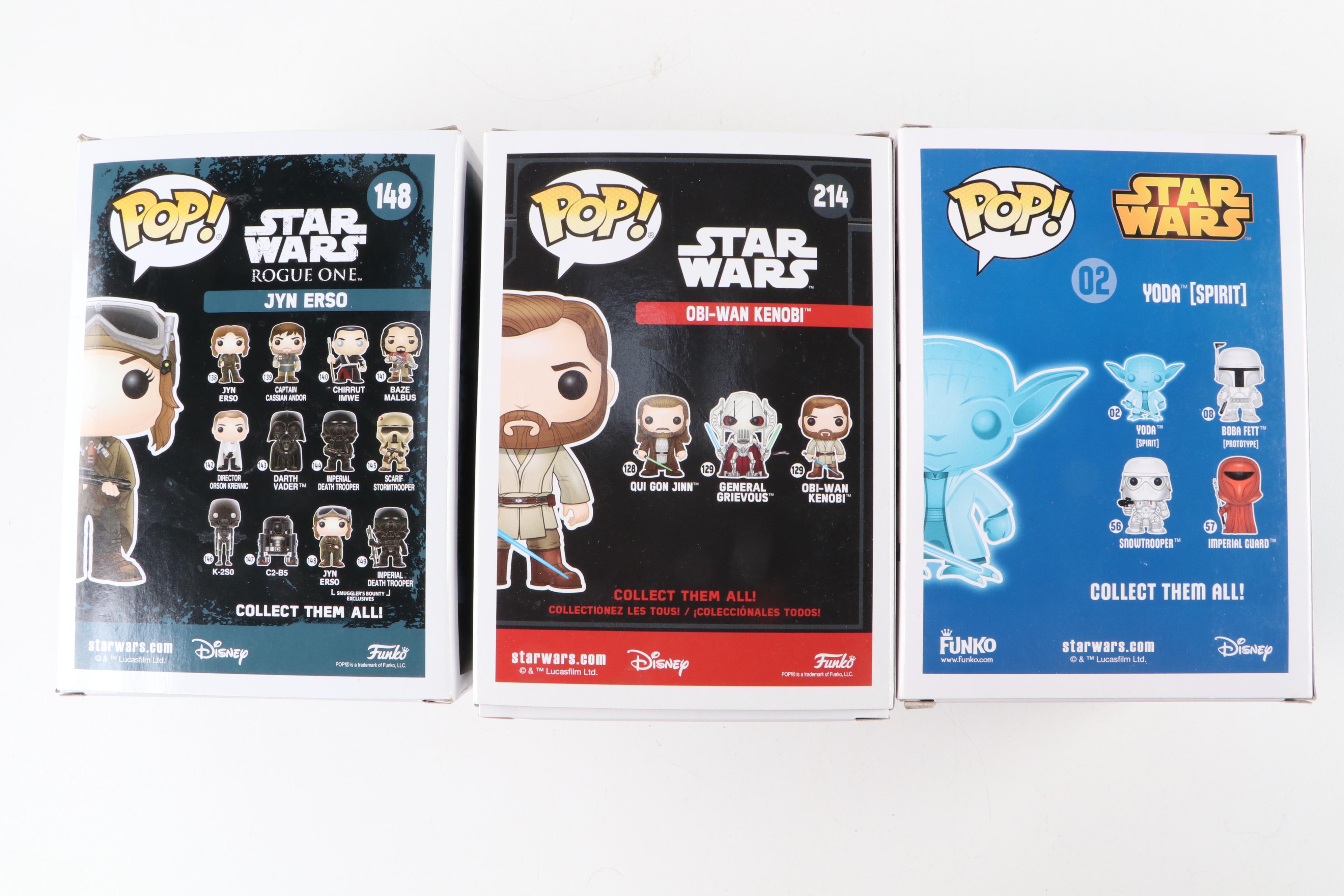 Funko Pop! "Stars Wars" Bobbleheads Including Darth Maul, Spirit Yoda, and More