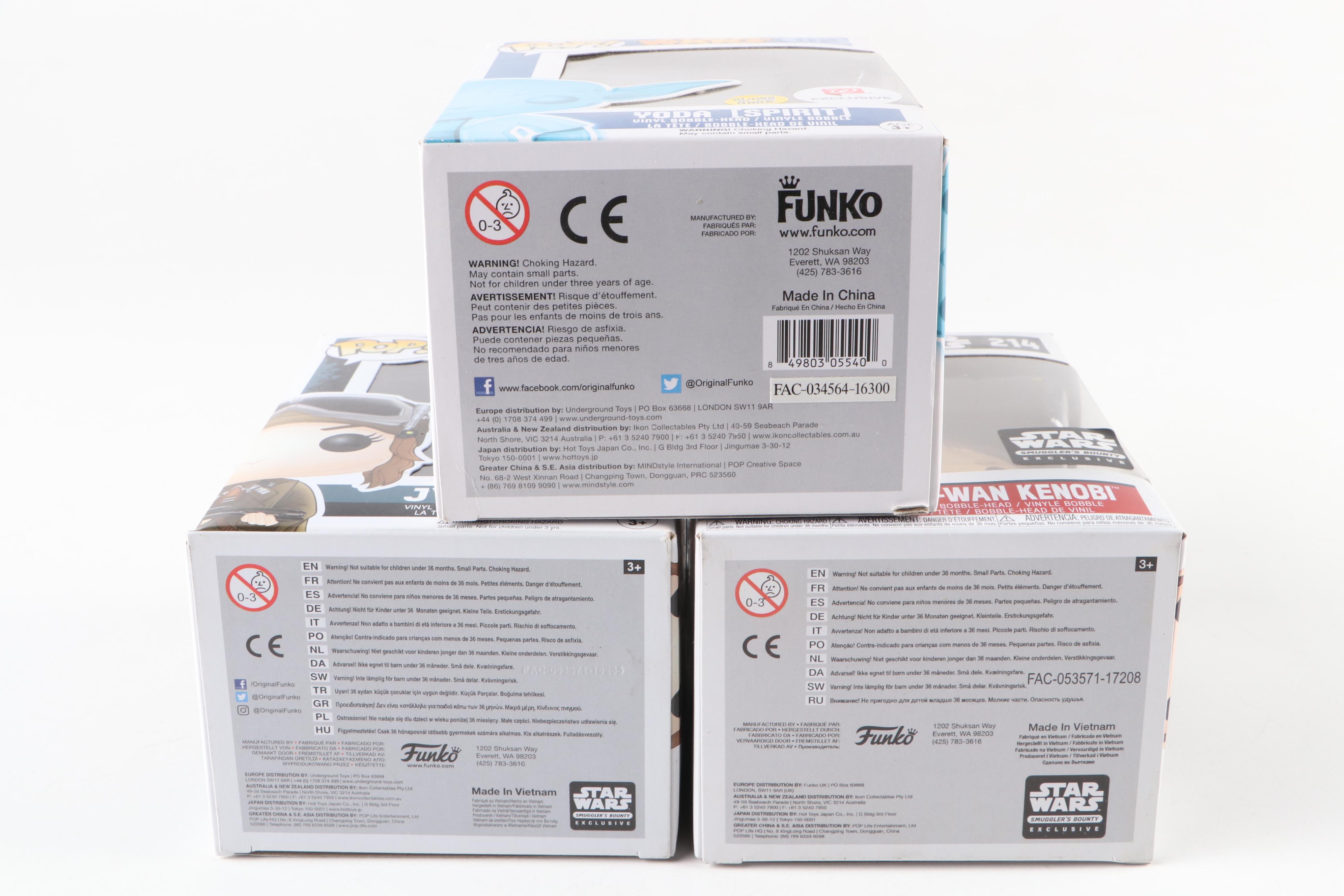 Funko Pop! "Stars Wars" Bobbleheads Including Darth Maul, Spirit Yoda, and More