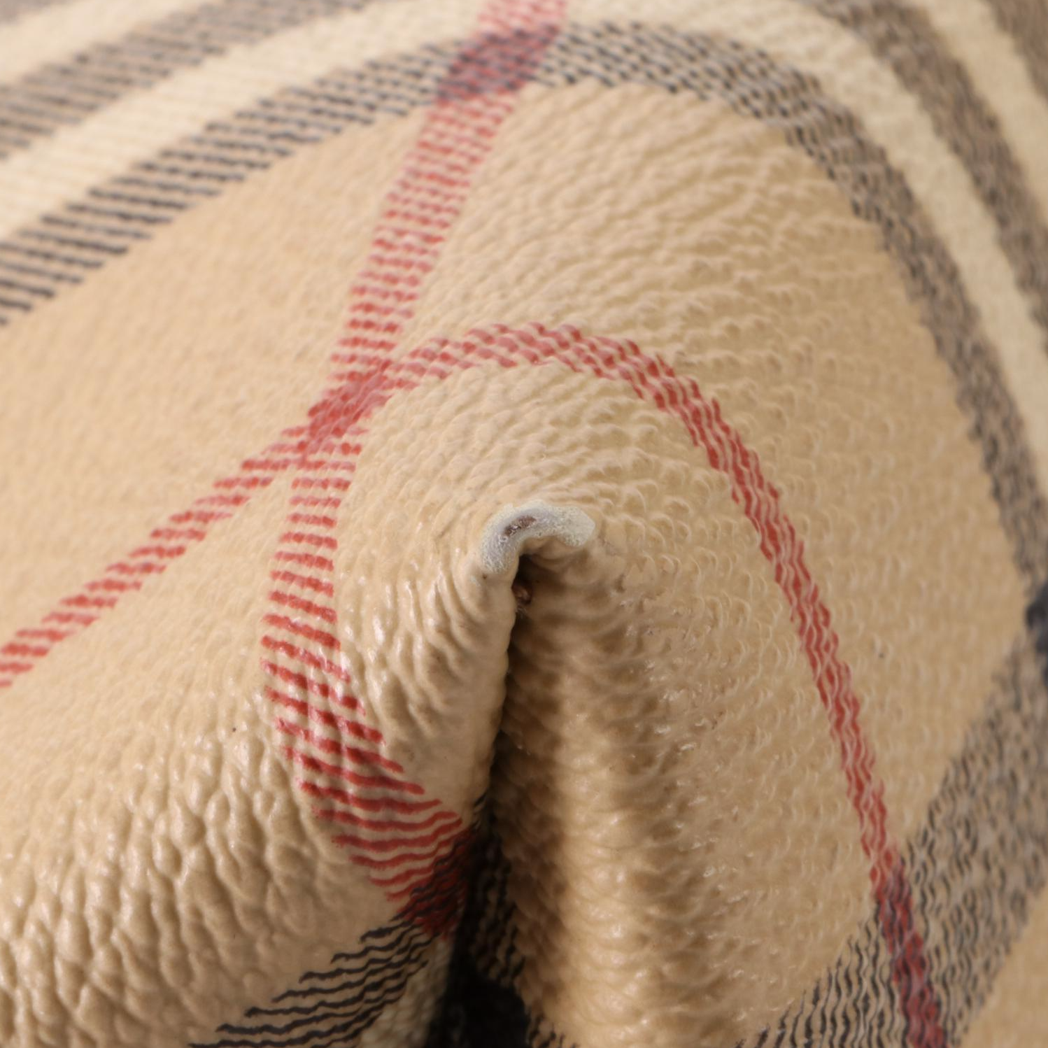 Burberry Small Tote in Haymarket Check Coated Canvas and Leather