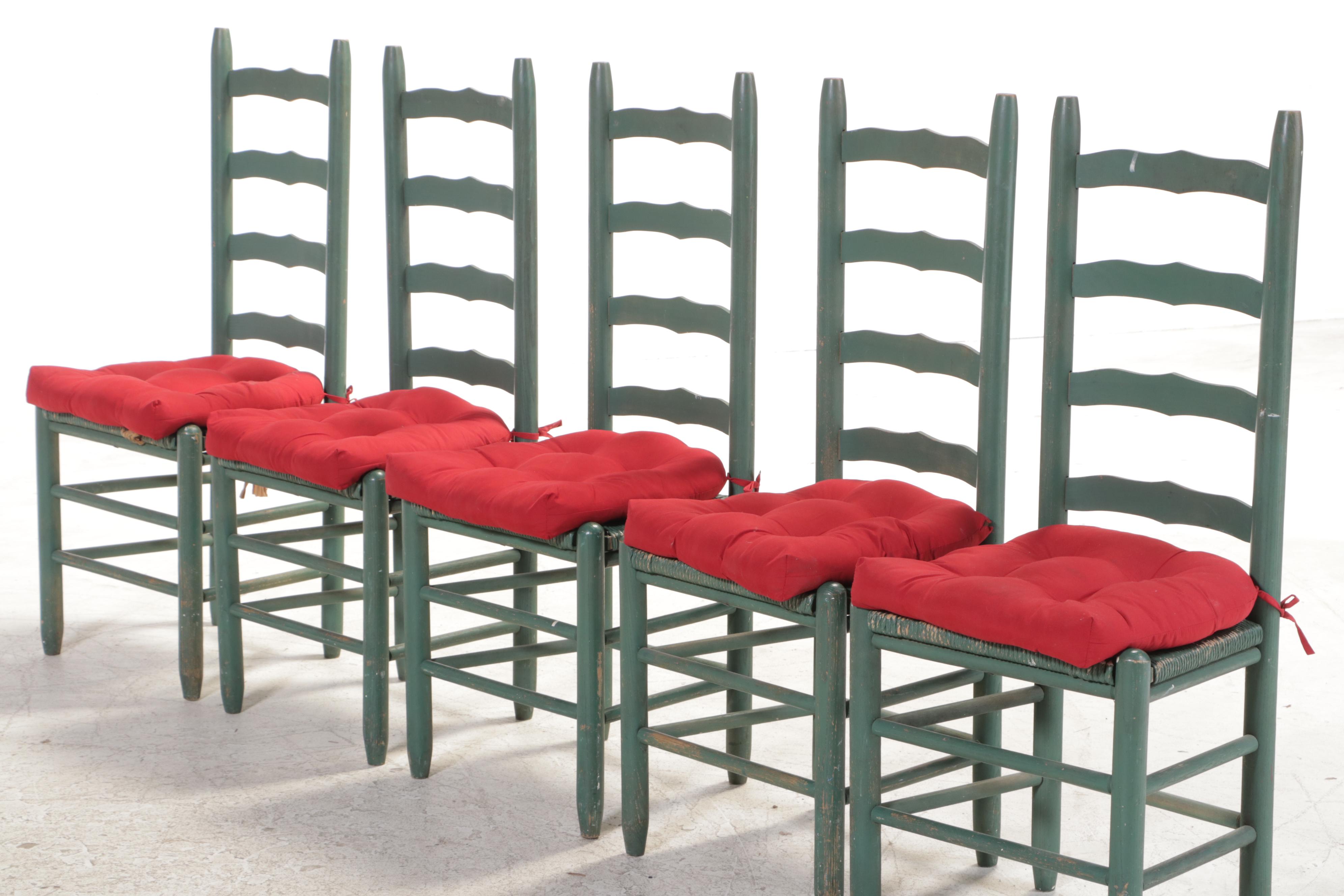 Six-Piece Dining Set, Including Iron and Glass Top Table