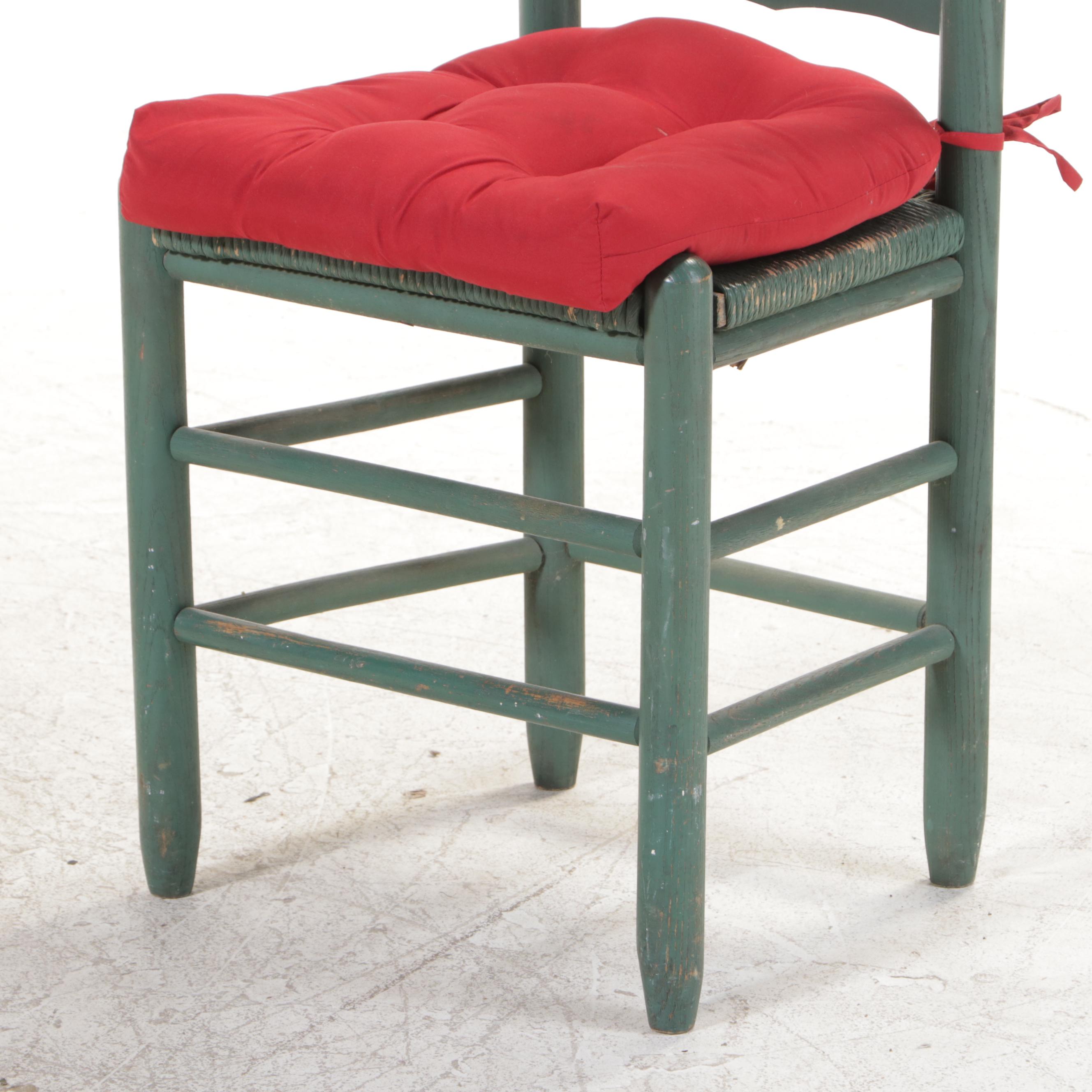 Six-Piece Dining Set, Including Iron and Glass Top Table